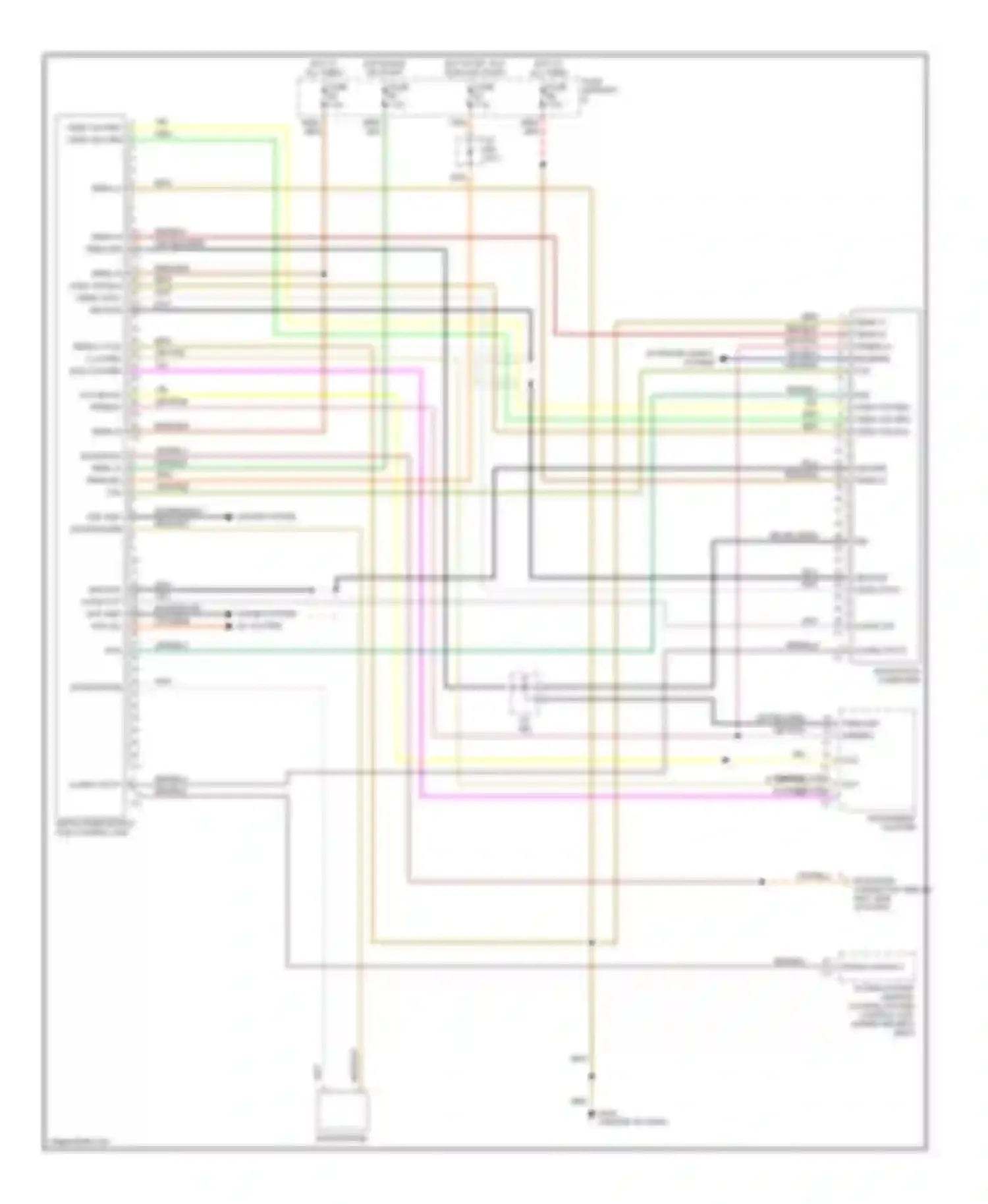 Wiring diagram infosystem display and control unit for Porsche Boxster 986 (1996-2002) (2 of 4)