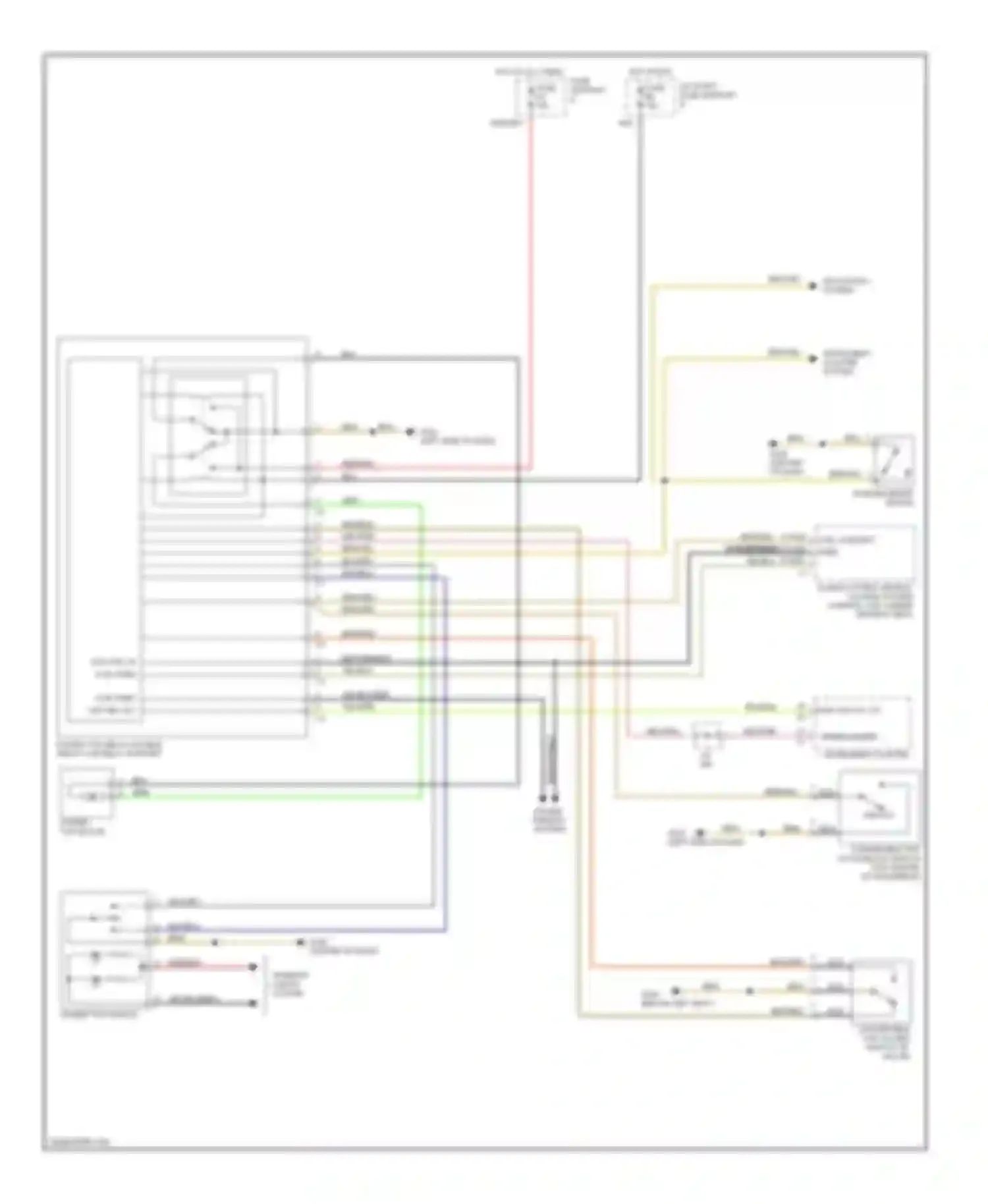 Wiring diagram power top switch for Porsche Boxster 986 (1996-2002) (1 of 3)