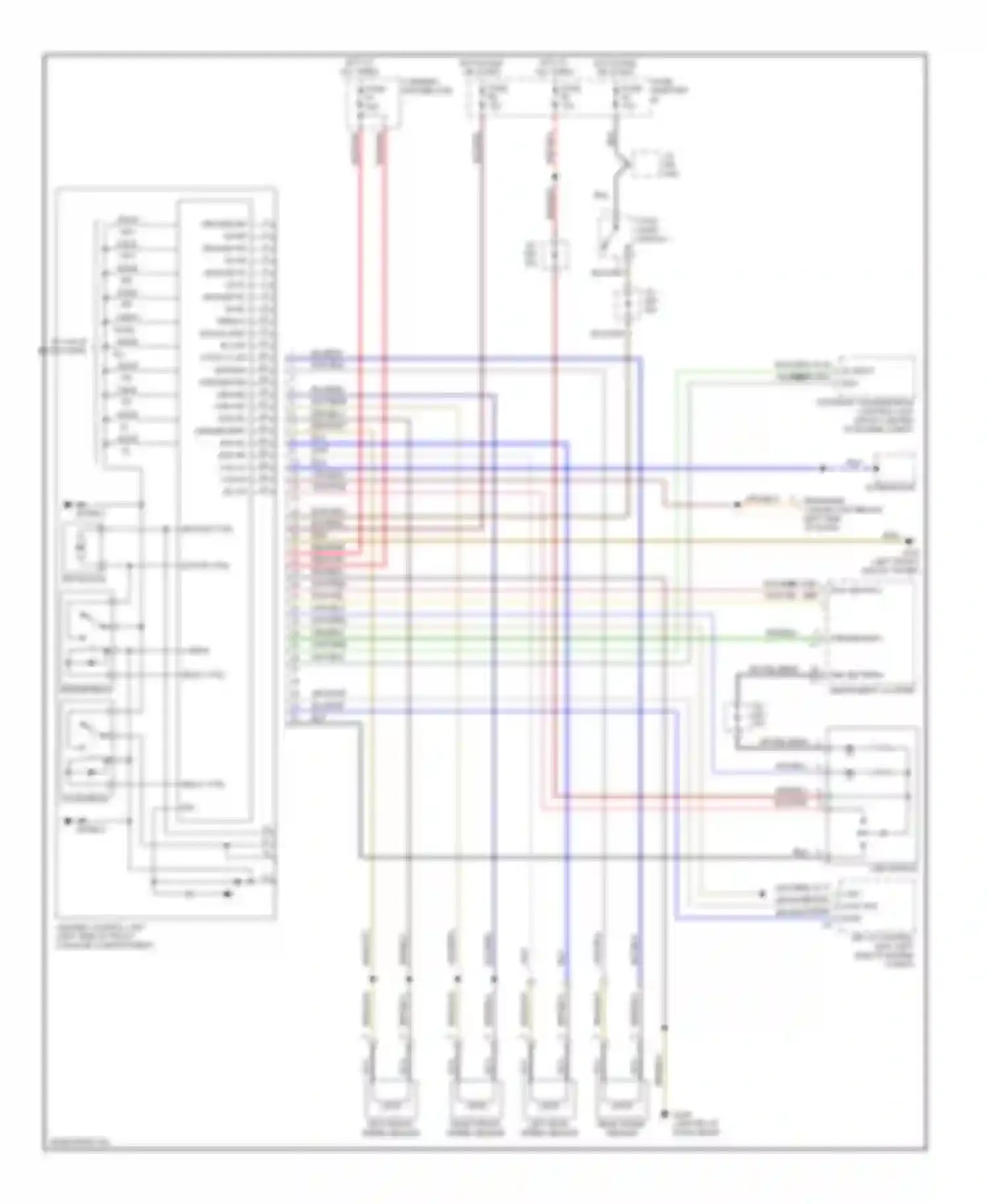 Wiring diagram right front speed sensor for Porsche Boxster 986 (1996-2002) (1 of 2)