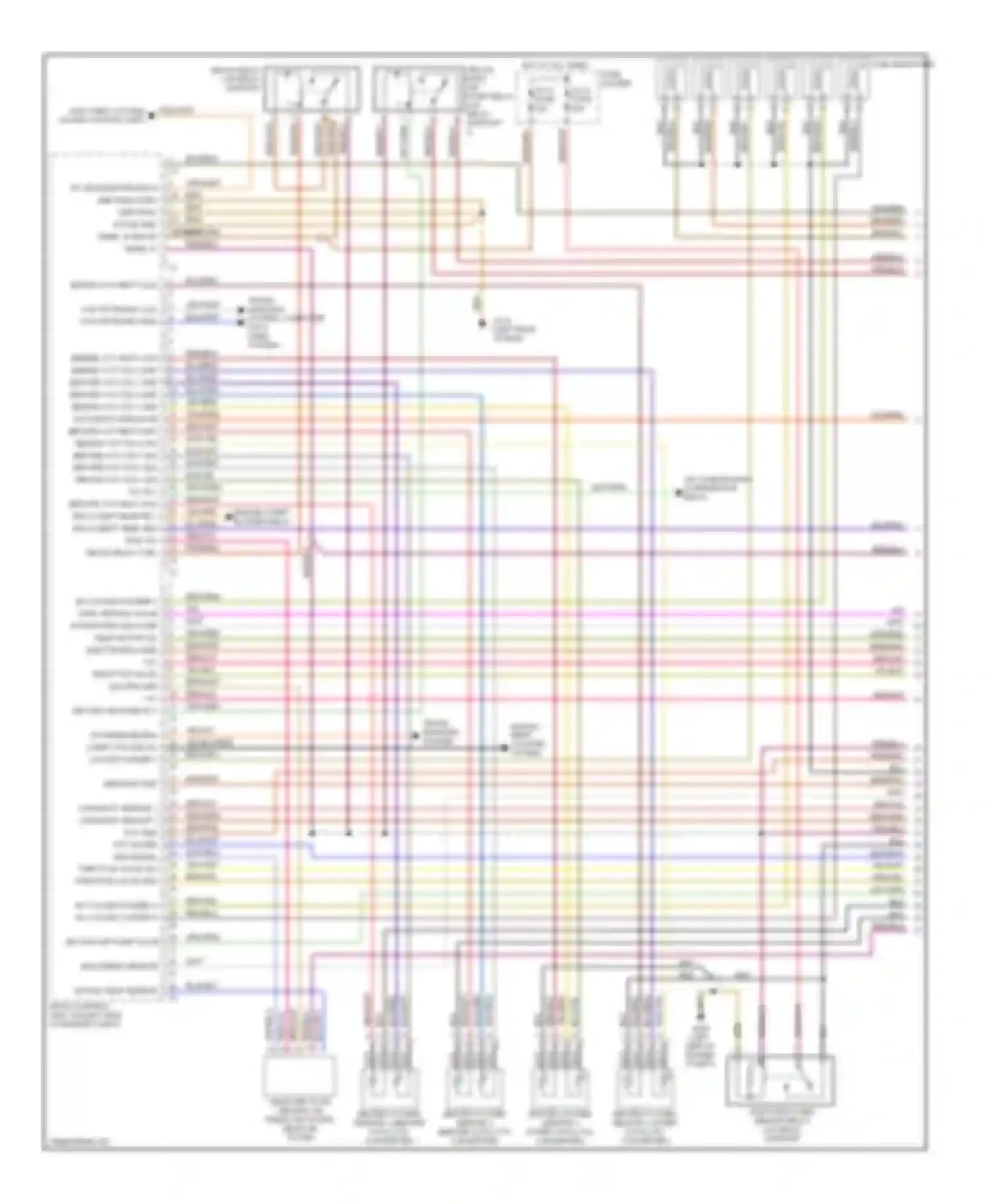 Wiring diagram trans- missions system, computer data lines system for Porsche Boxster 986 (1996-2002) (1 of 2)
