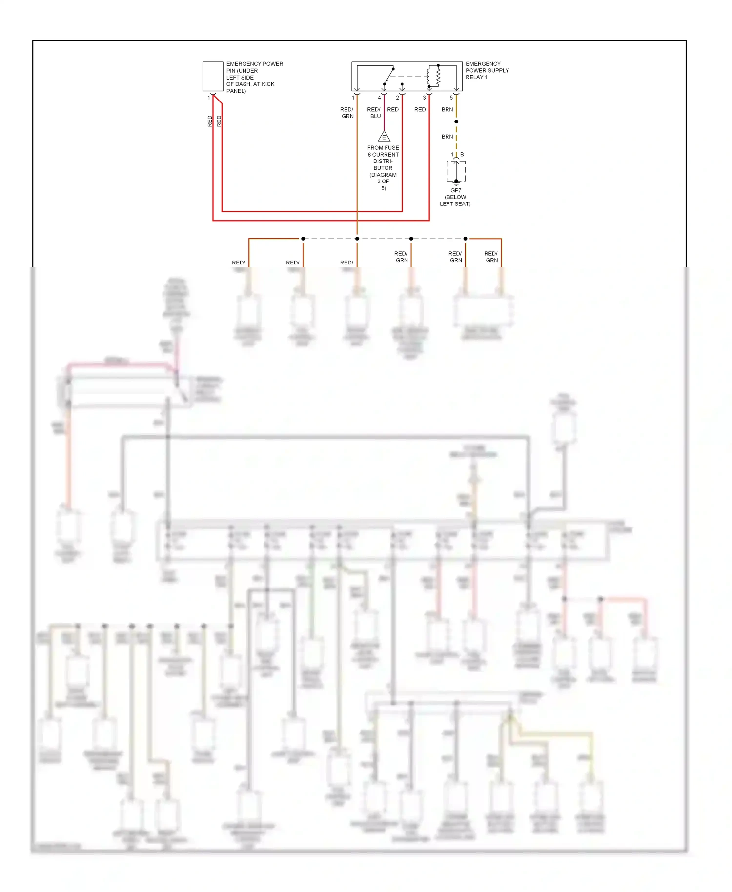 Porsche Boxster 987 facelift 2 (2009-2012) button module wiring diagram  (6 of 6)