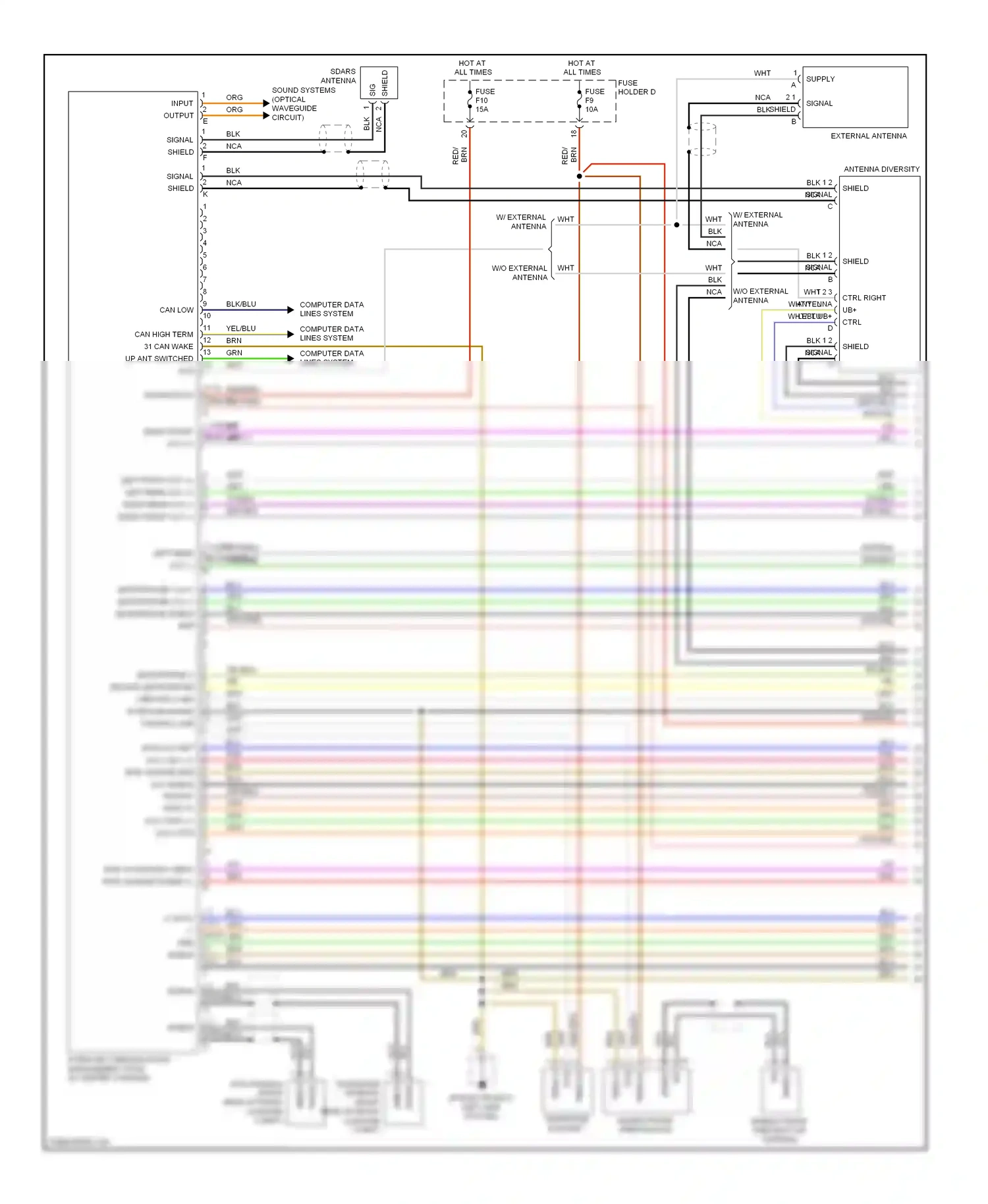 Porsche Boxster 987 facelift 2 (2009-2012) computer data lines system wiring diagram  (44 of 51)