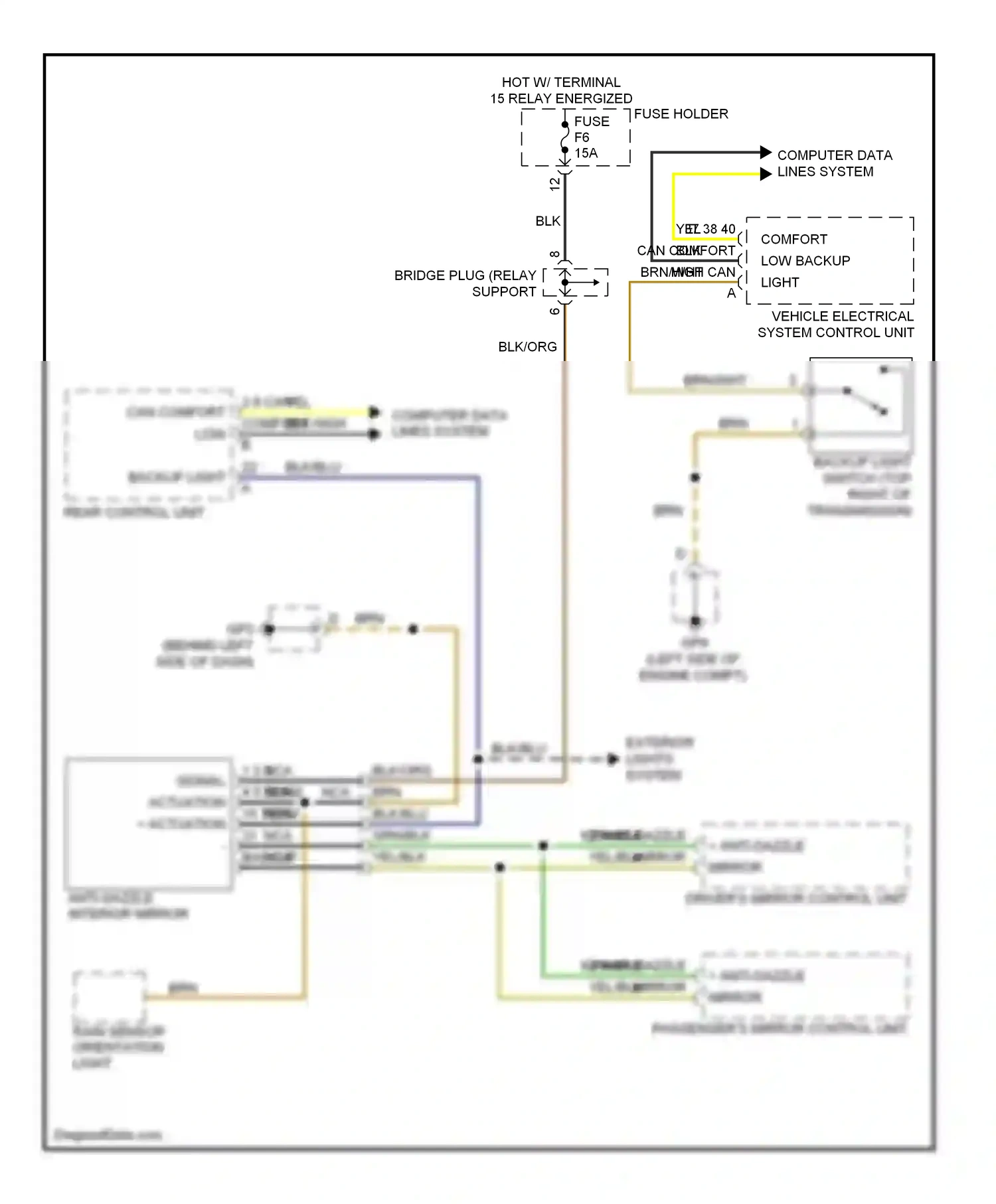 Porsche Boxster 987 facelift 2 (2009-2012) computer data lines system wiring diagram  (31 of 51)