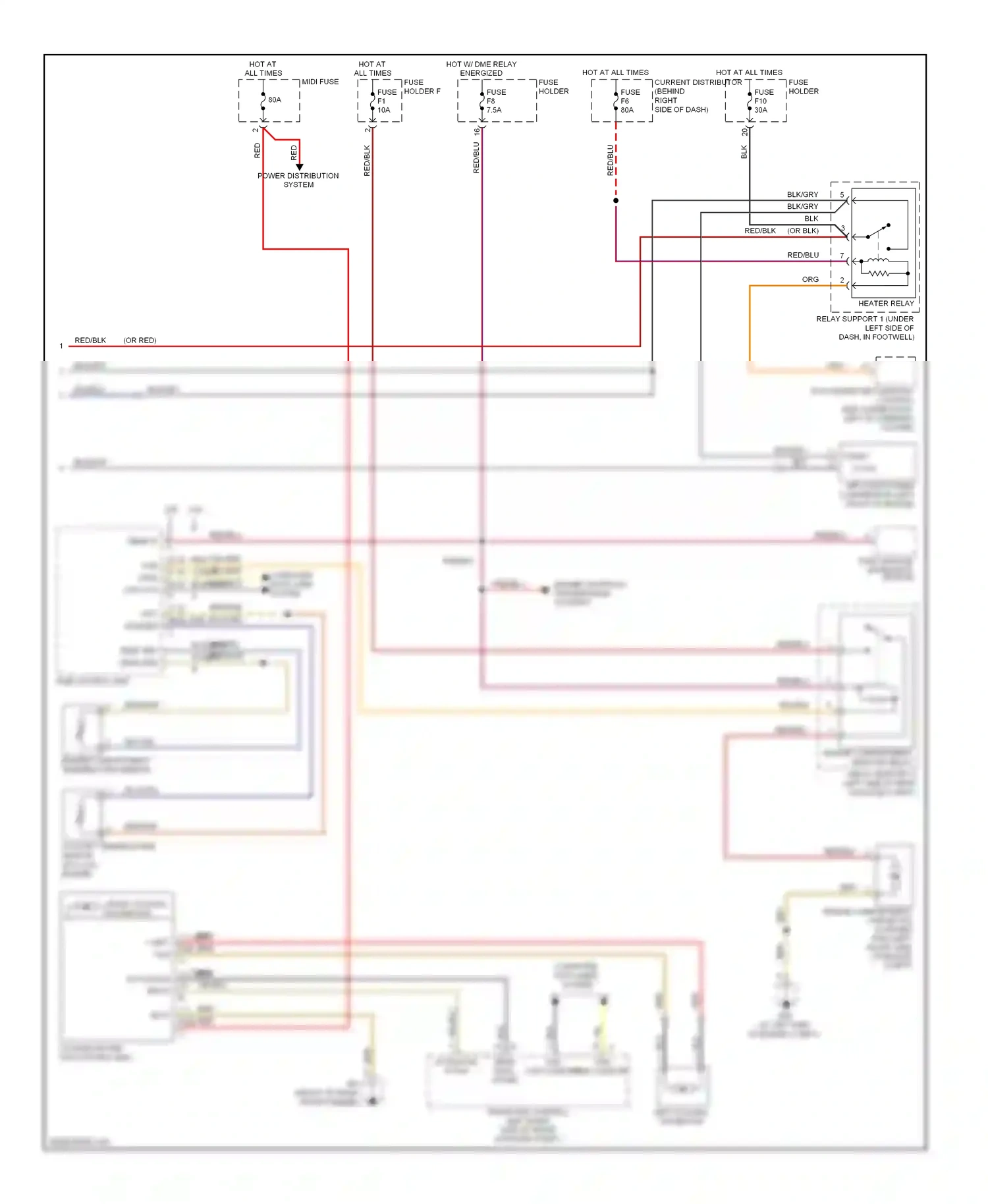 Porsche Boxster 987 facelift 2 (2009-2012) engine compartment temperature sensor wiring diagram  (1 of 3)