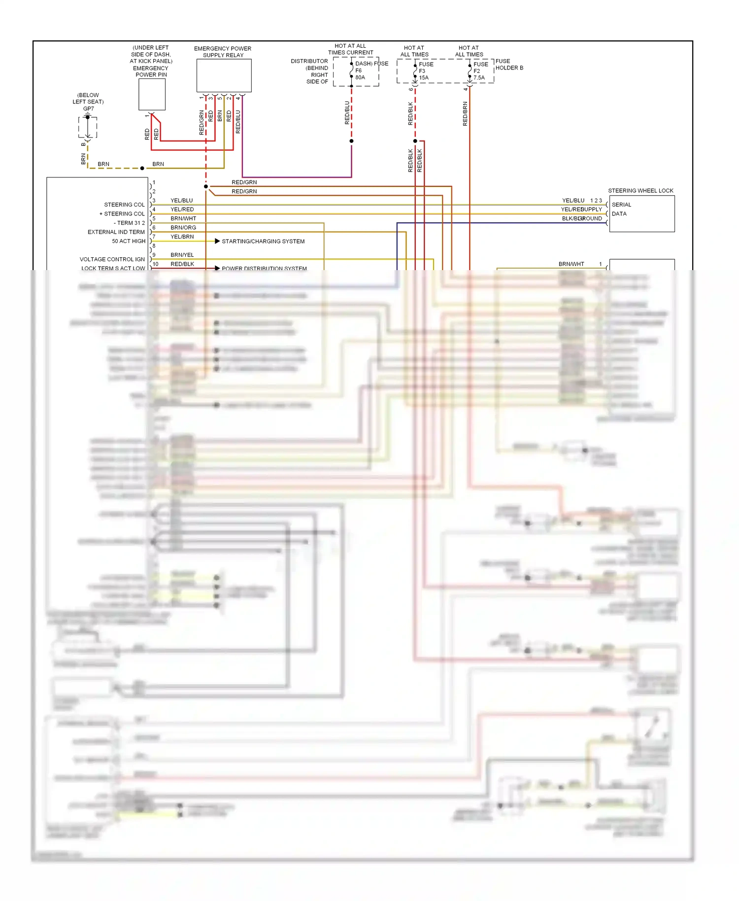 Porsche Boxster 987 facelift 2 (2009-2012) interior sensor wiring diagram  (1 of 3)
