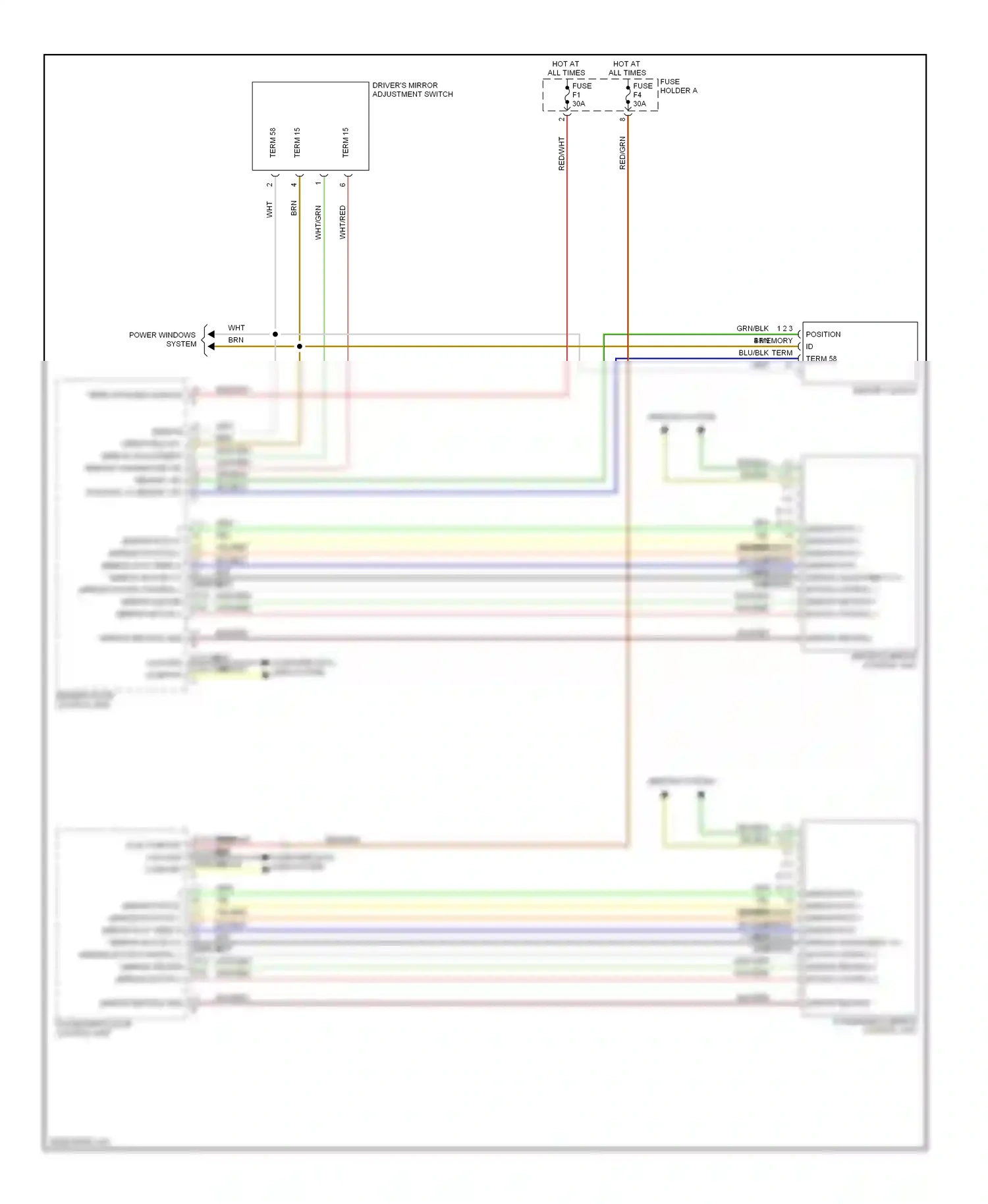 Porsche Boxster 987 facelift 2 (2009-2012) memory switch wiring diagram  (3 of 4)