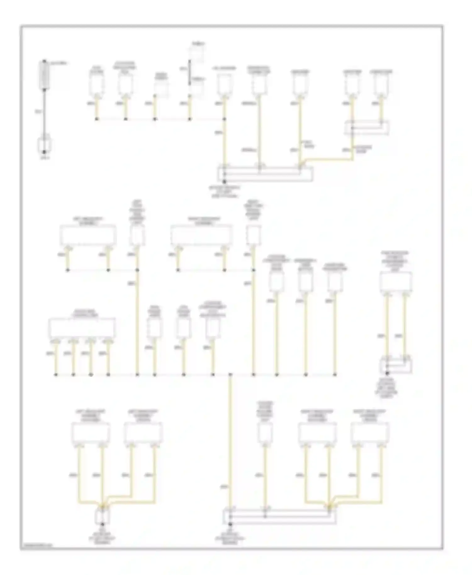 Boxster Porsche 987 facelift (2006-2009): Ground distribution circuit (1 of 4)