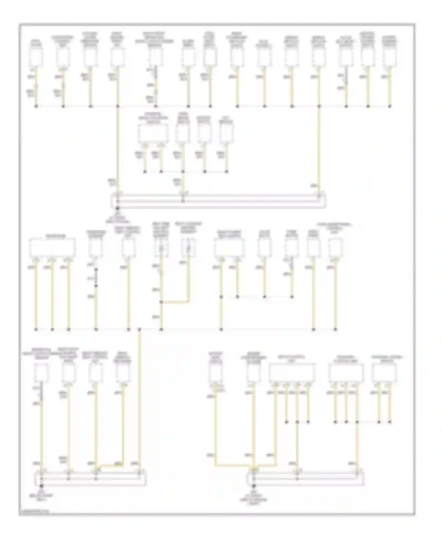 Boxster Porsche 987 facelift (2006-2009): Ground distribution circuit (3 of 4)