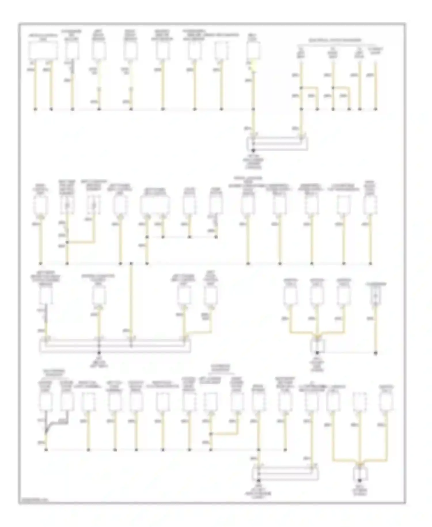 Boxster Porsche 987 facelift (2006-2009): Ground distribution circuit (4 of 4)