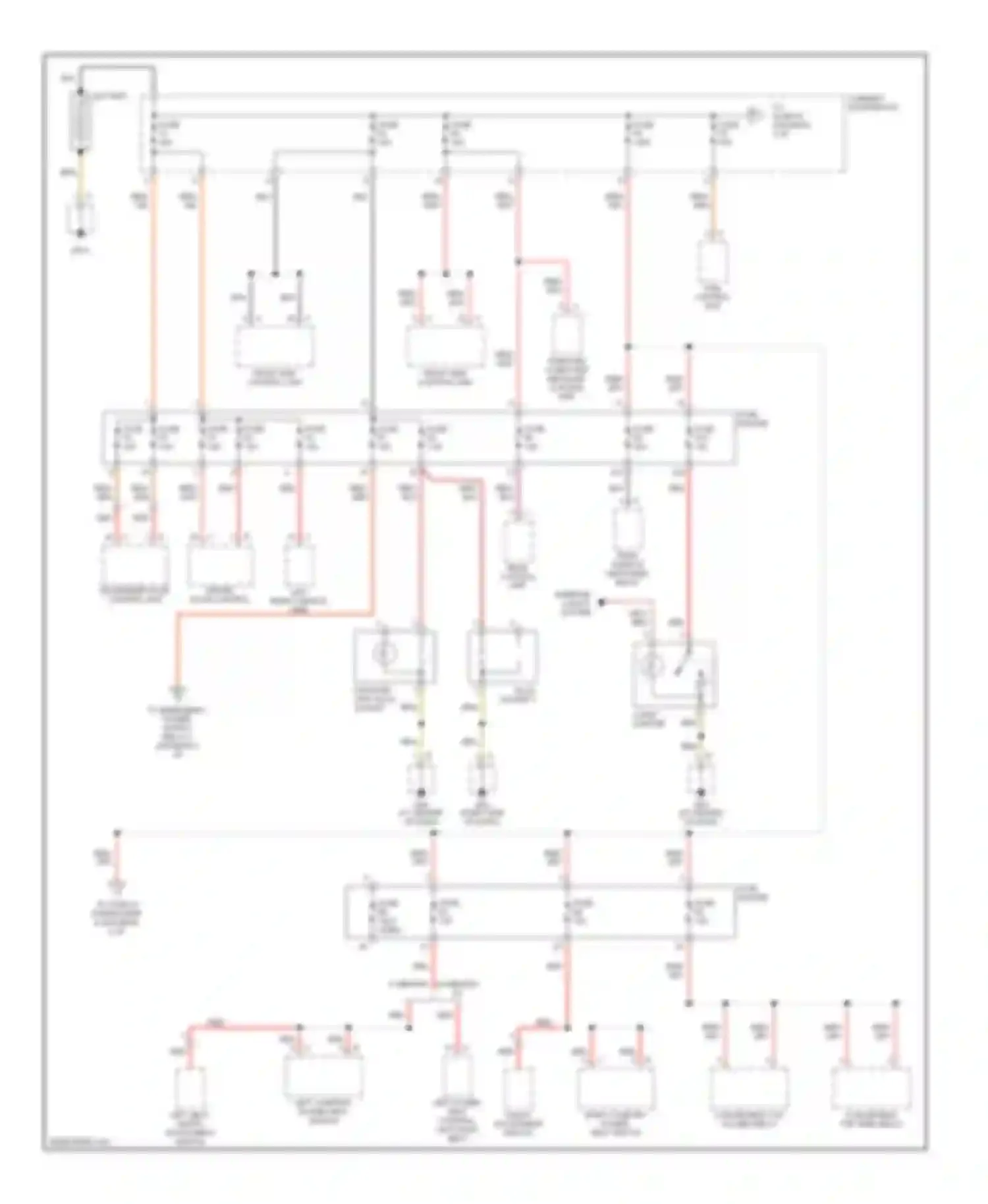 Boxster Porsche 987 facelift (2006-2009): Power distribution circuit (1 of 4)