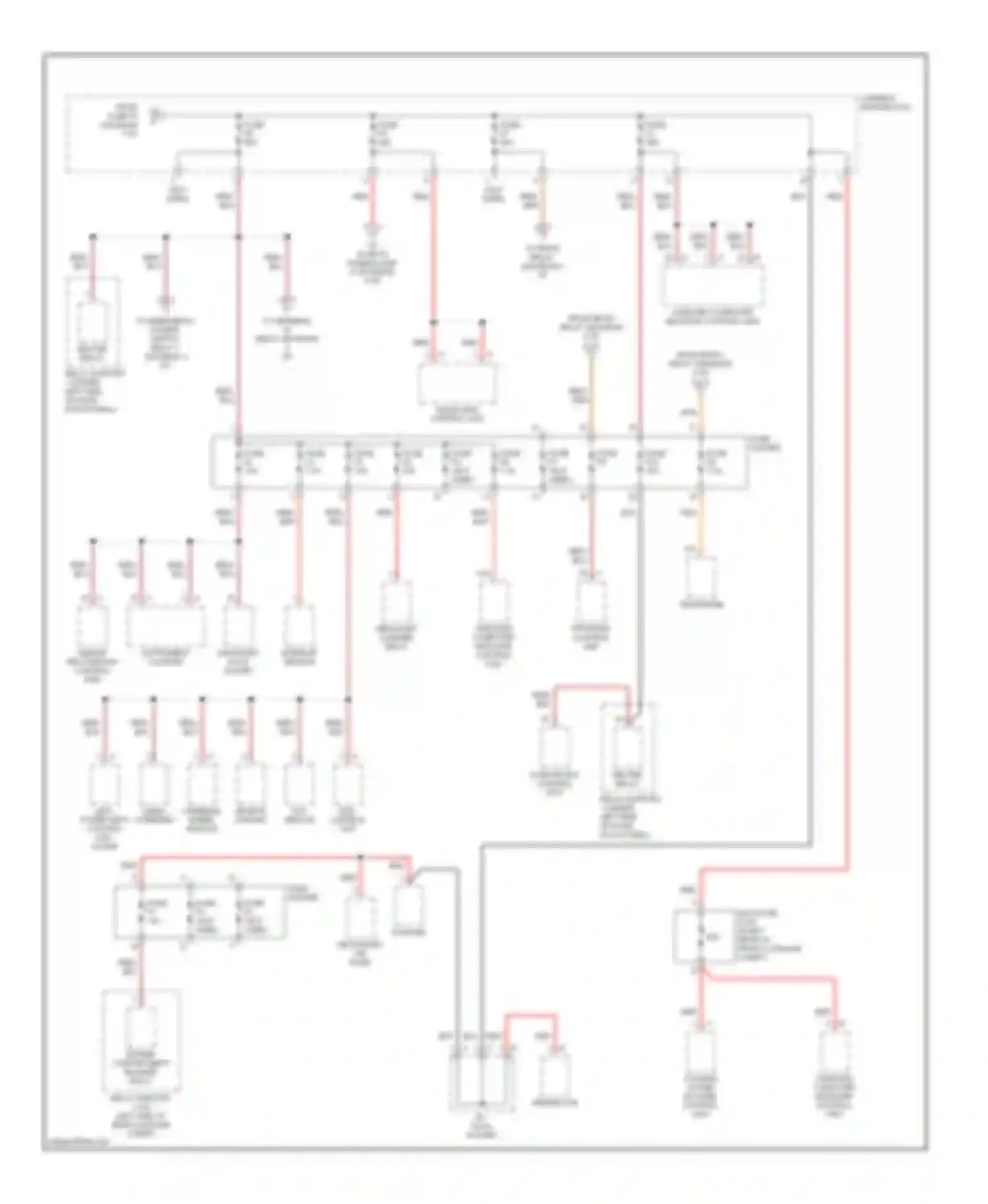 Boxster Porsche 987 facelift (2006-2009): Power distribution circuit (2 of 4)