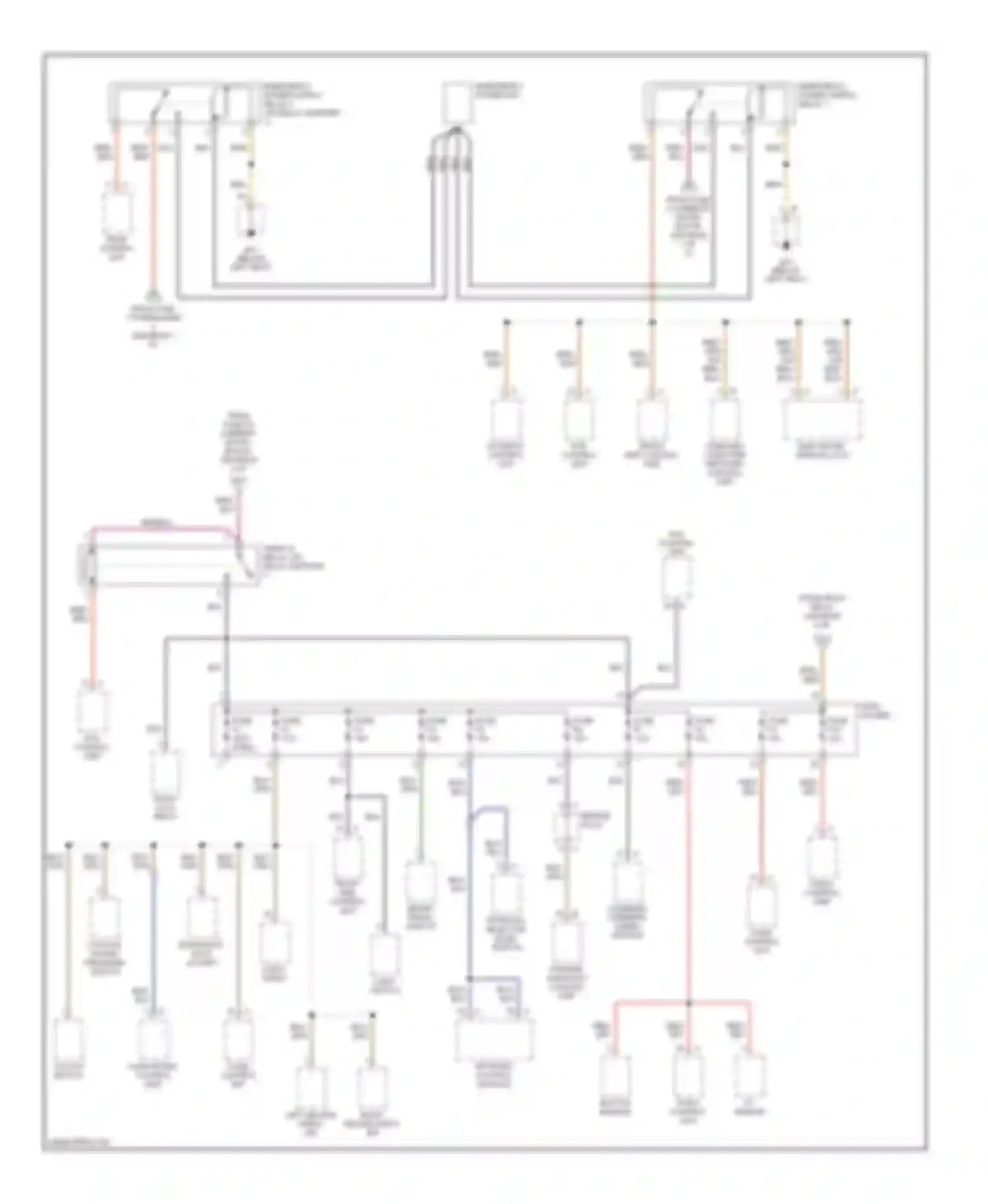 Boxster Porsche 987 facelift (2006-2009): Power distribution circuit (3 of 4)