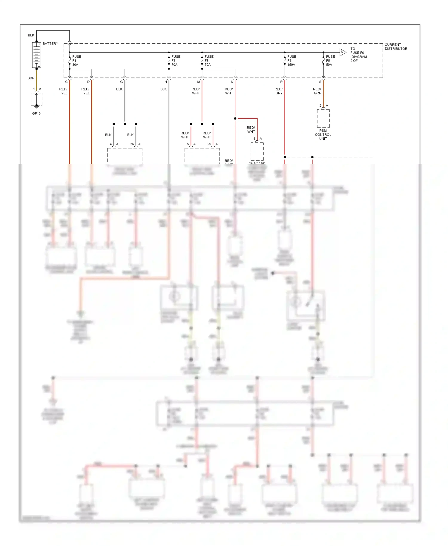 Porsche Boxster 987 facelift (2006-2009) plug socket 2 wiring diagram  (2 of 2)