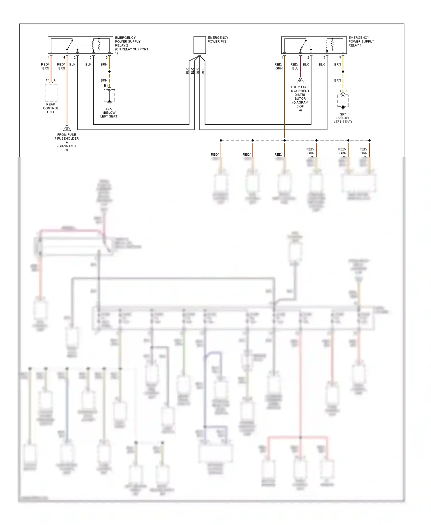 Porsche Boxster 987 facelift (2006-2009) psm 8 control unit button module wiring diagram  (1 of 1)