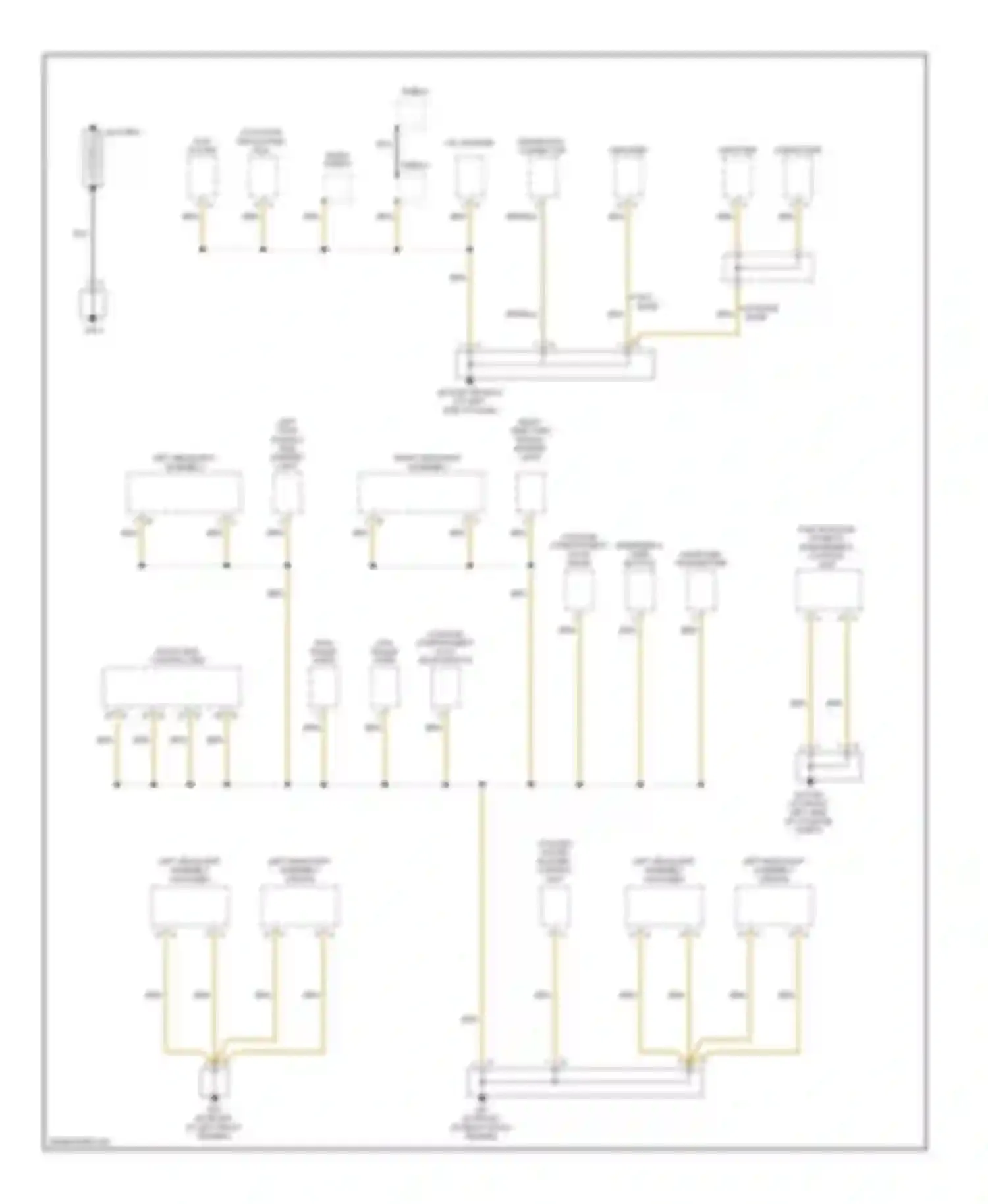 Boxster Porsche 987 (2004-2006): Ground distribution circuit (1 of 4)
