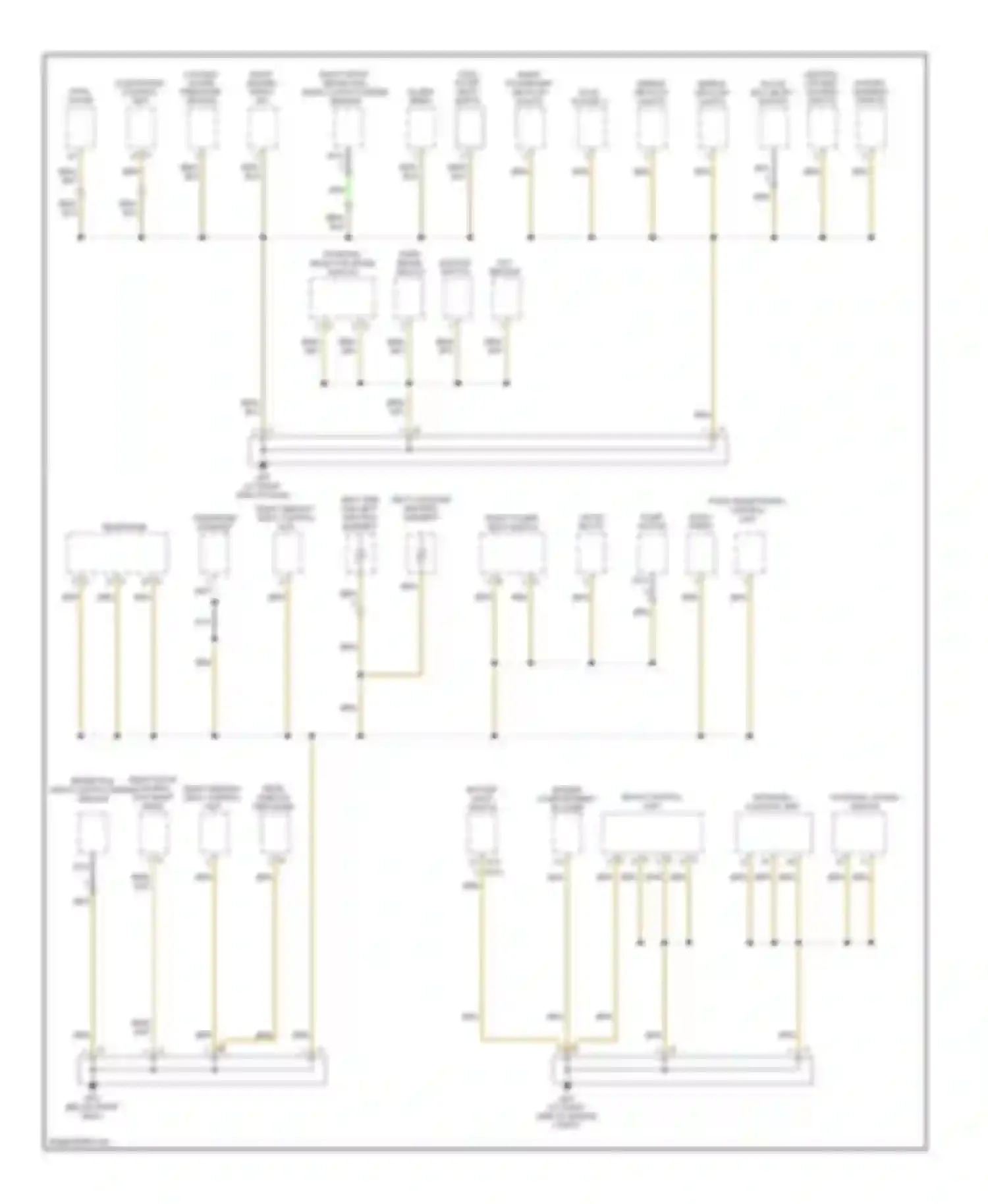 Boxster Porsche 987 (2004-2006): Ground distribution circuit (3 of 4)