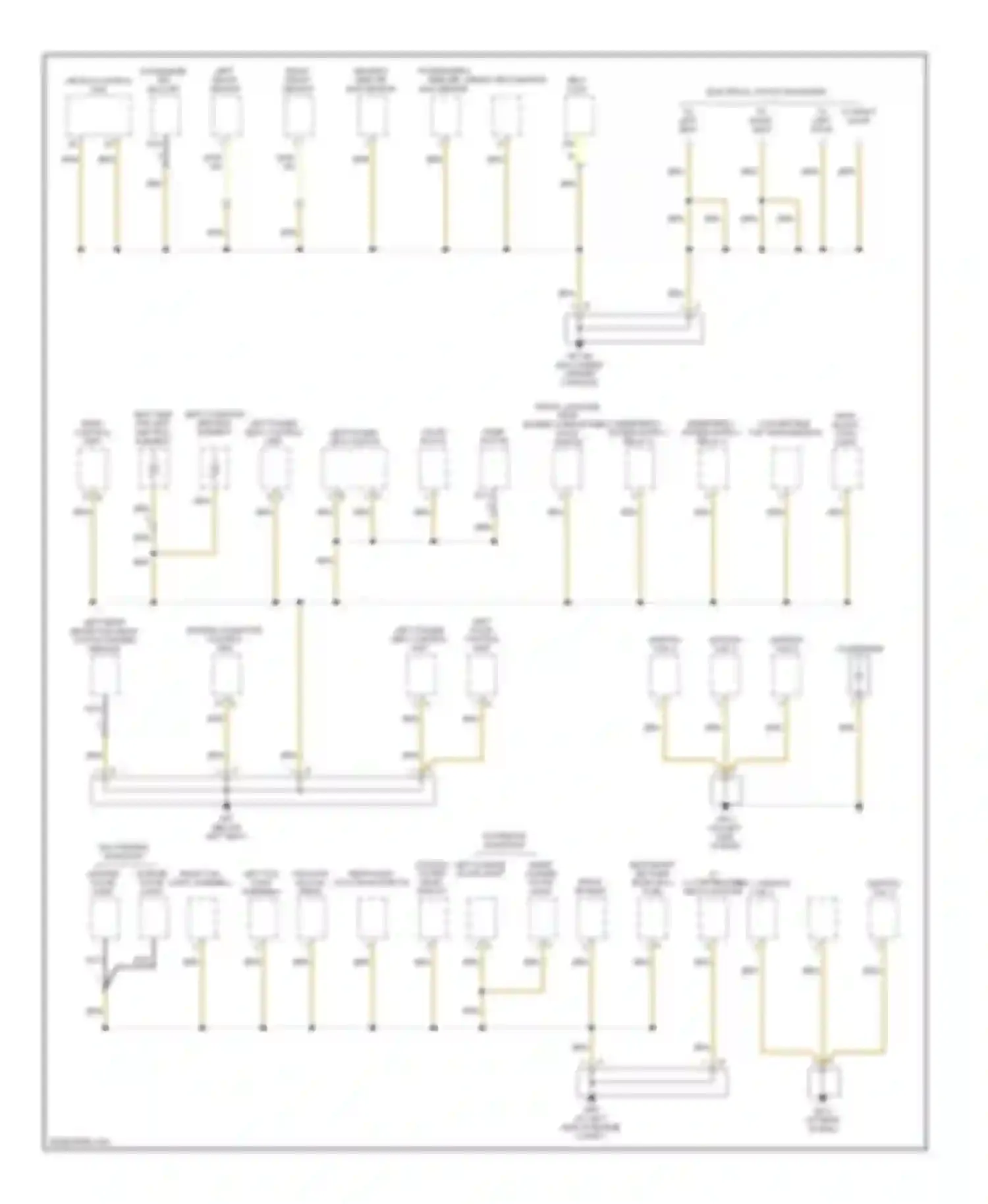 Boxster Porsche 987 (2004-2006): Ground distribution circuit (4 of 4)