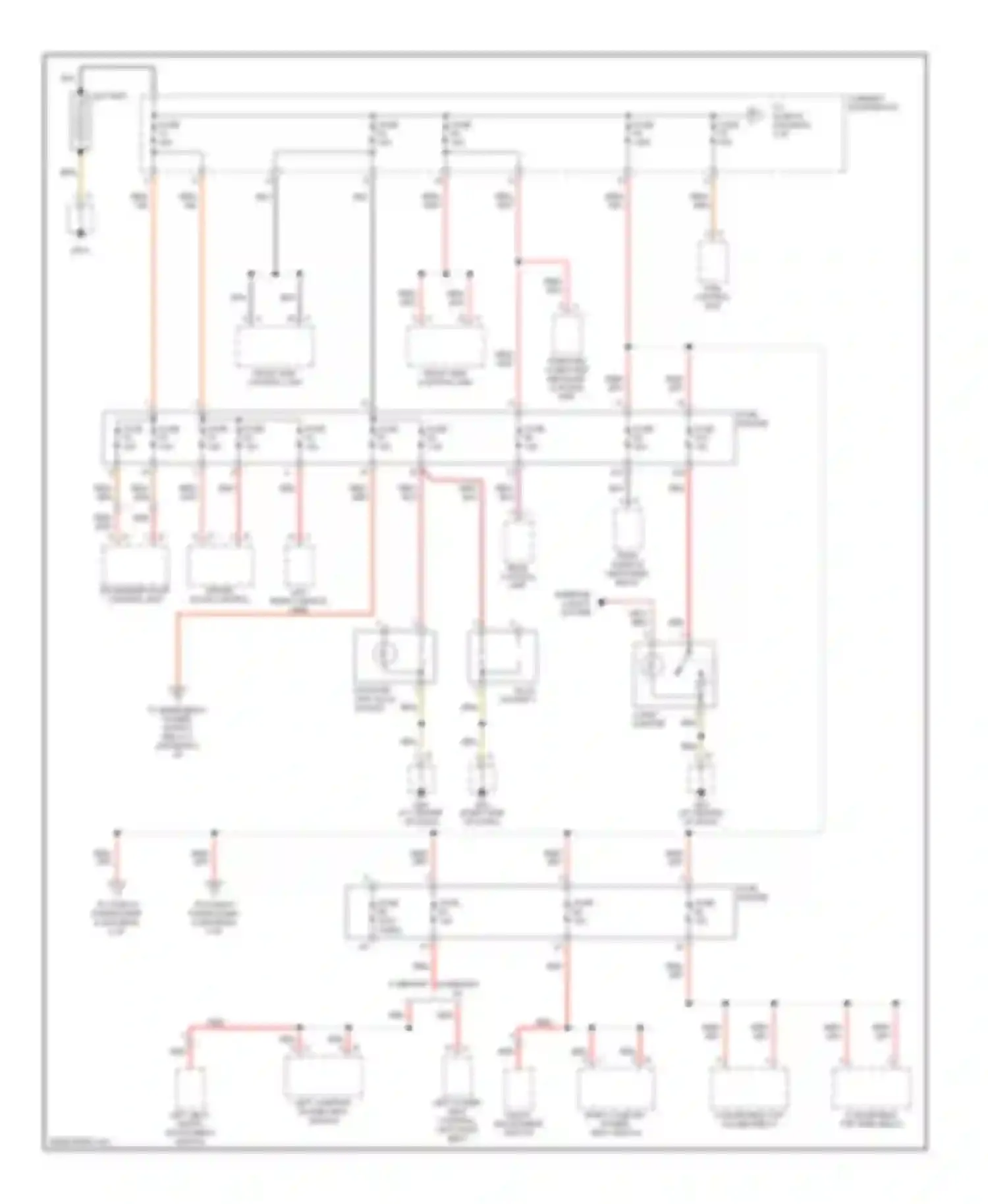 Boxster Porsche 987 (2004-2006): Power distribution circuit (1 of 4)