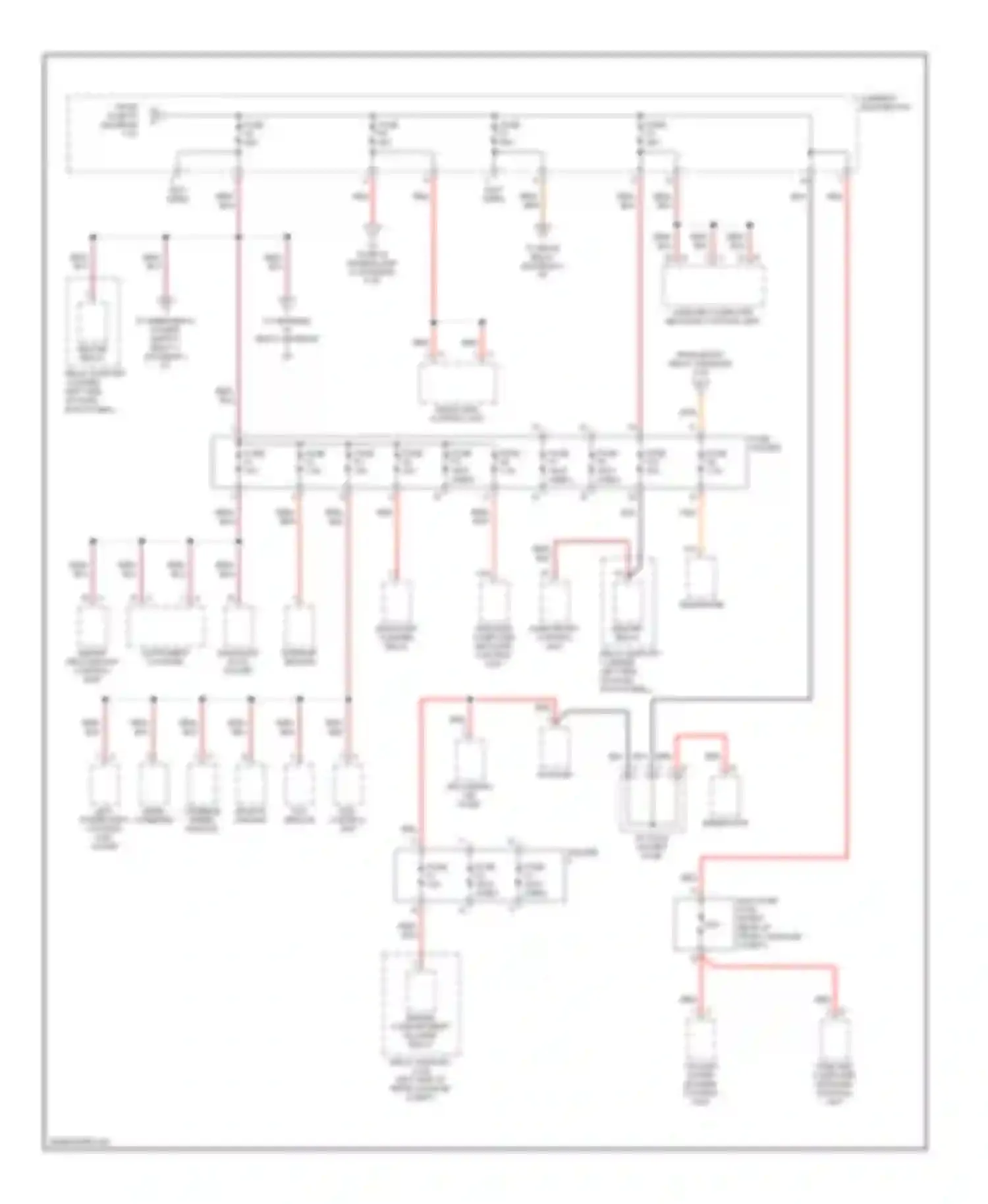 Boxster Porsche 987 (2004-2006): Power distribution circuit (2 of 4)