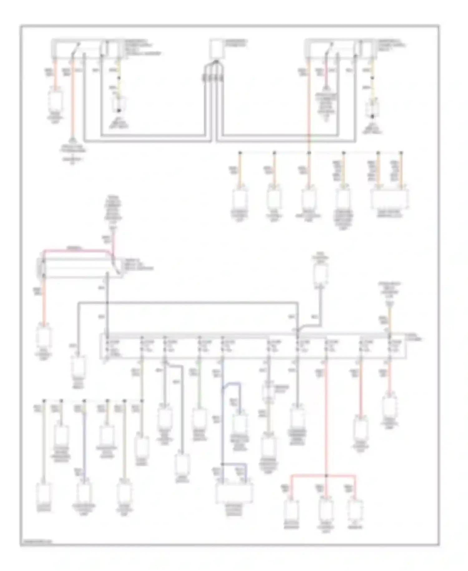 Boxster Porsche 987 (2004-2006): Power distribution circuit (3 of 4)