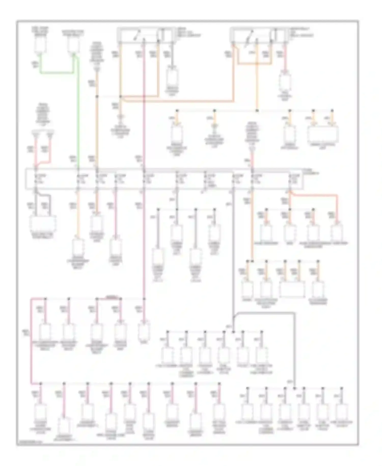 Boxster Porsche 987 (2004-2006): Power distribution circuit (4 of 4)