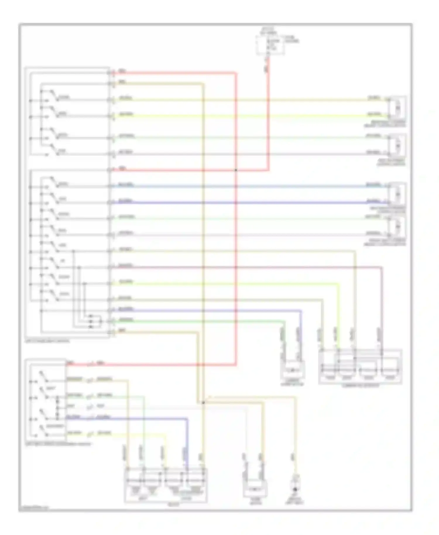 Boxster Porsche 987 (2004-2006): Driver power seat circuit