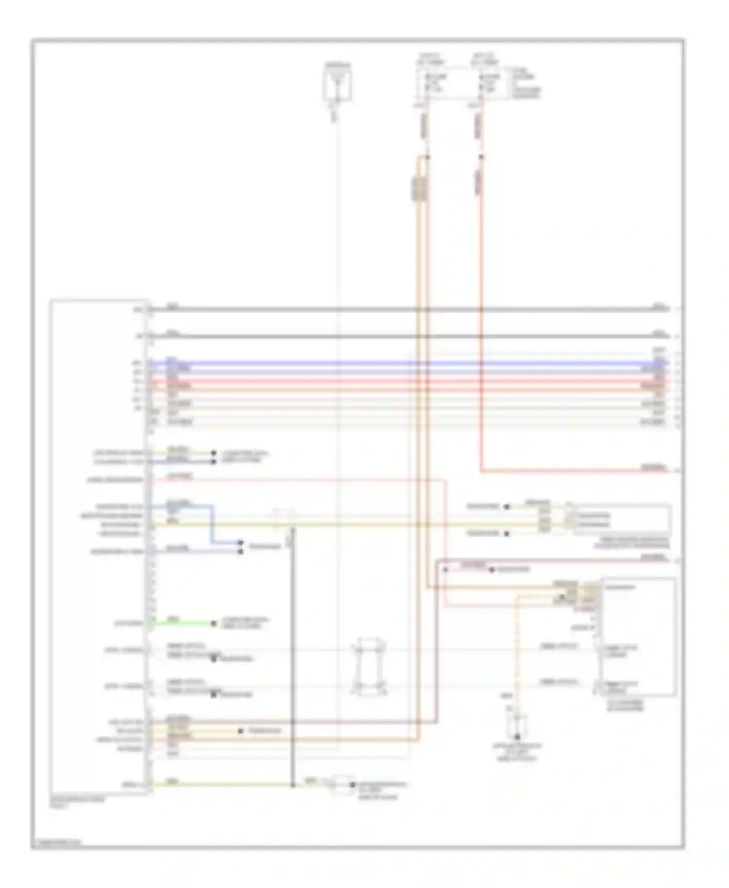 Boxster Porsche 987 (2004-2006): Radio circuit, with navigation, without bose (1 of 2)