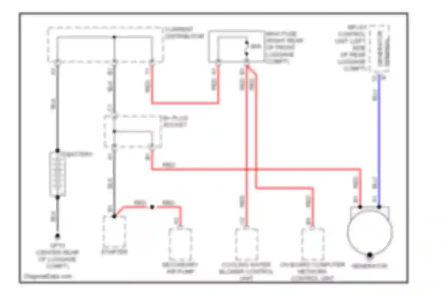Boxster Porsche 987 (2004-2006): Charging circuit