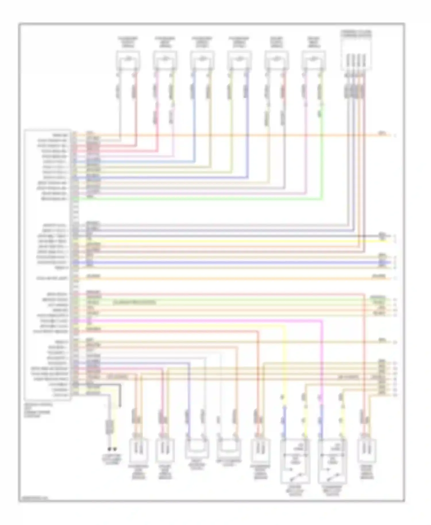 Boxster Porsche 987 (2004-2006): Supplemental restraints circuit (1 of 2)