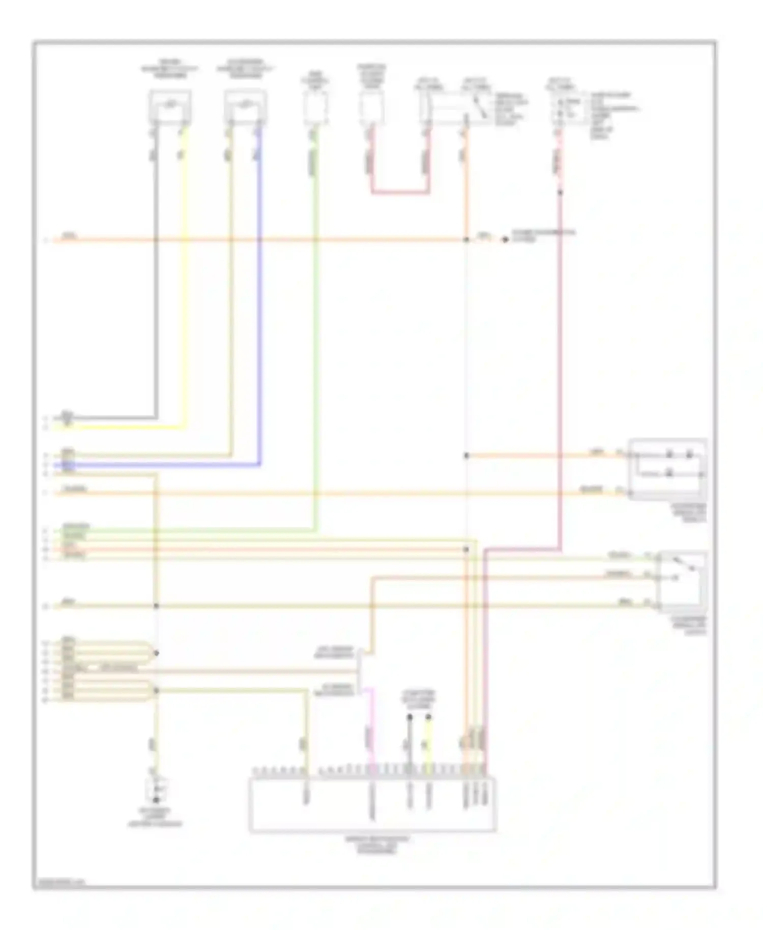 Boxster Porsche 987 (2004-2006): Supplemental restraints circuit (2 of 2)