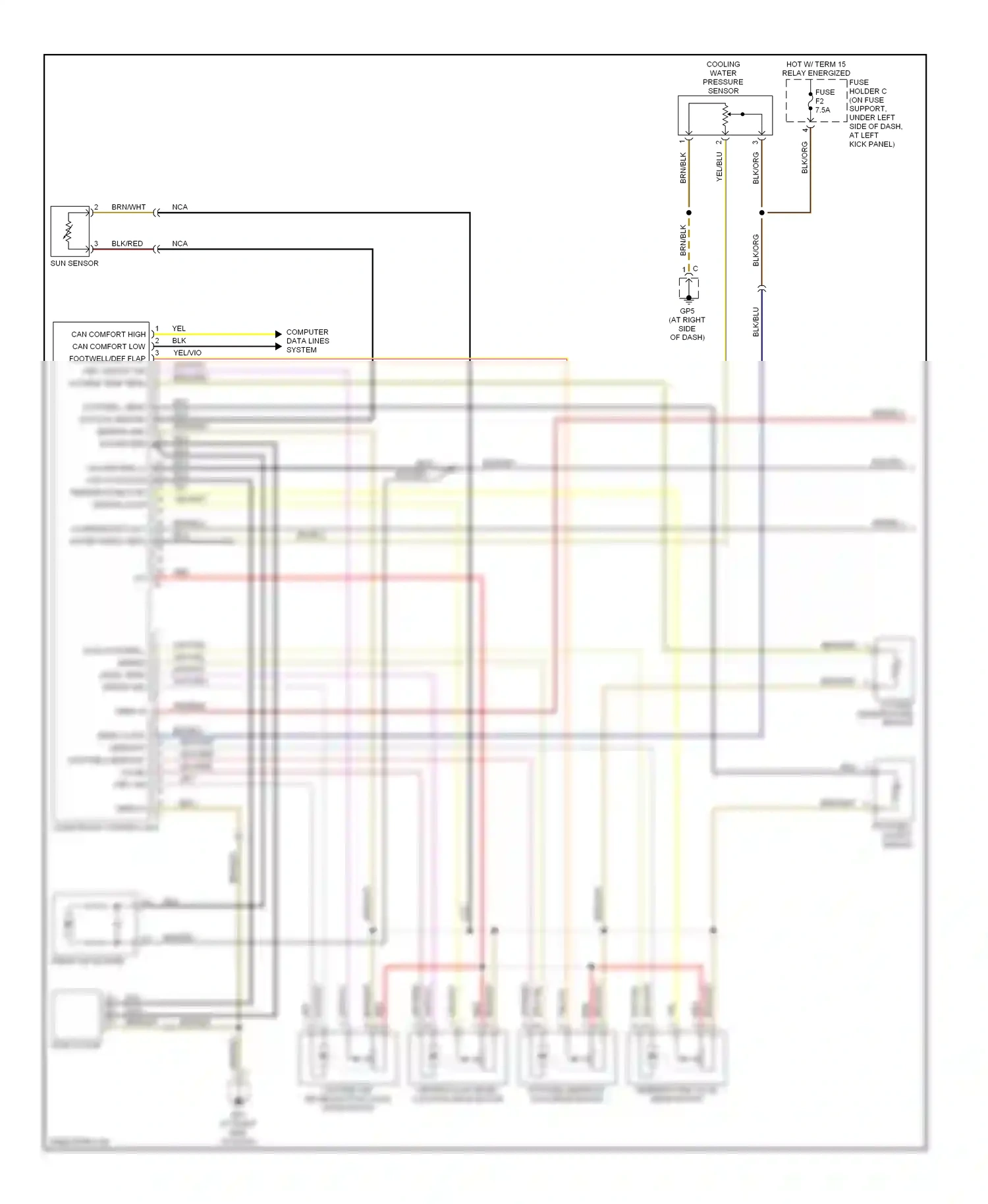 Porsche Boxster 987 (2004-2006) computer data lines system wiring diagram  (4 of 36)