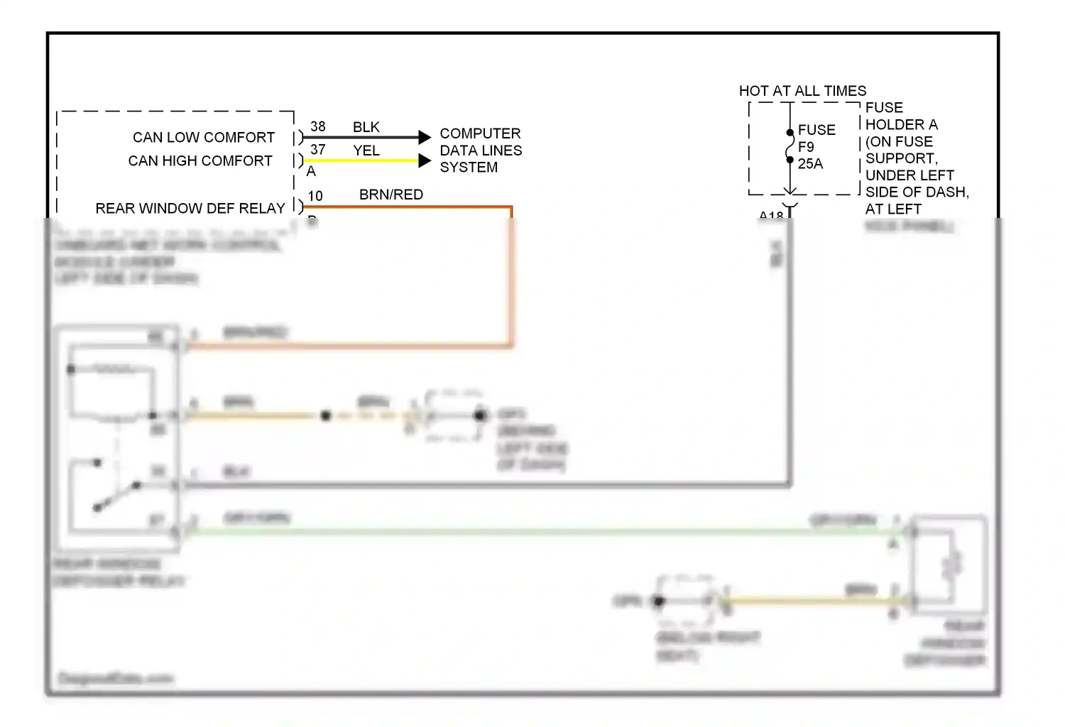 Porsche Boxster 987 (2004-2006) computer data lines system wiring diagram  (8 of 36)