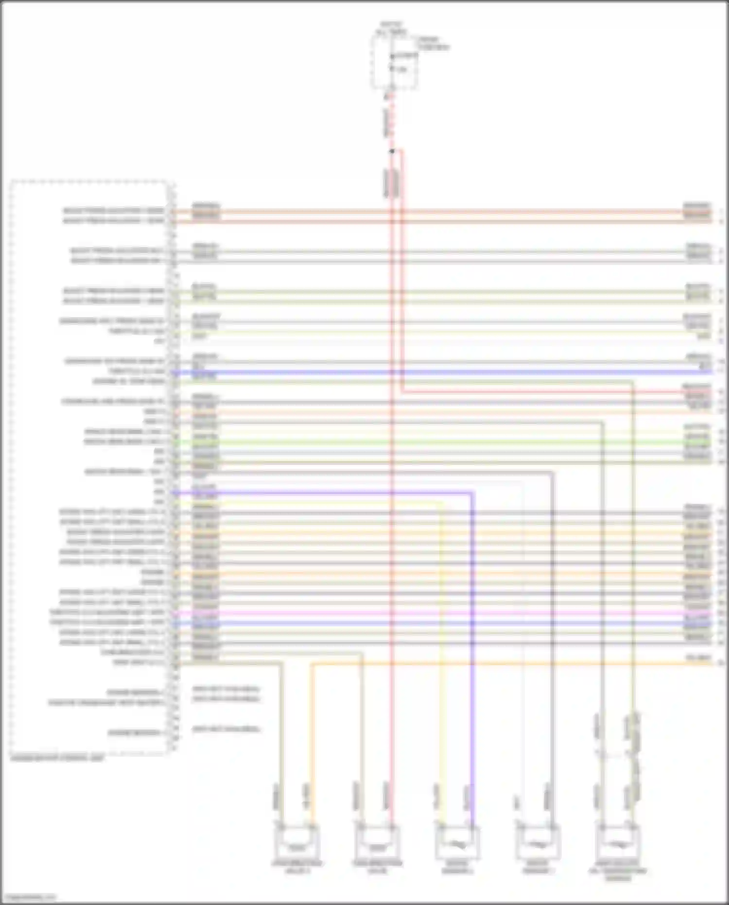 Cayenne Coupe Porsche III facelift (2023-2024): Wiring diagram engine performance 4.0l turbo hybrid, engine controls circuit, ea825evo (1 of 13)