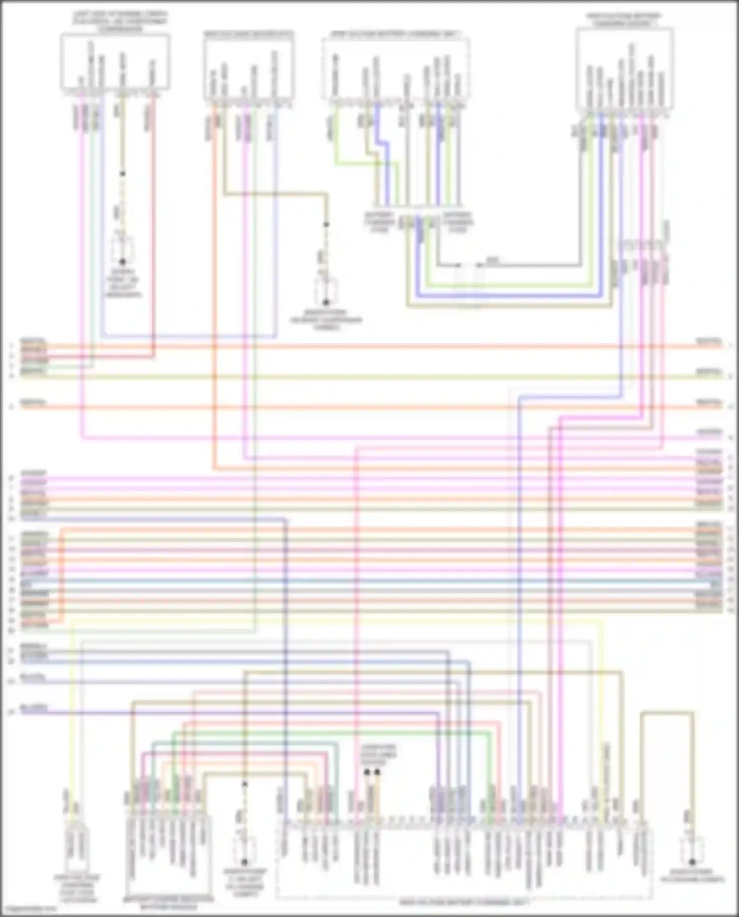 Cayenne Coupe Porsche III (2019-2023): Wiring diagram engine performance 3.0l turbo hybrid, hybrid system circuit (3 of 5)