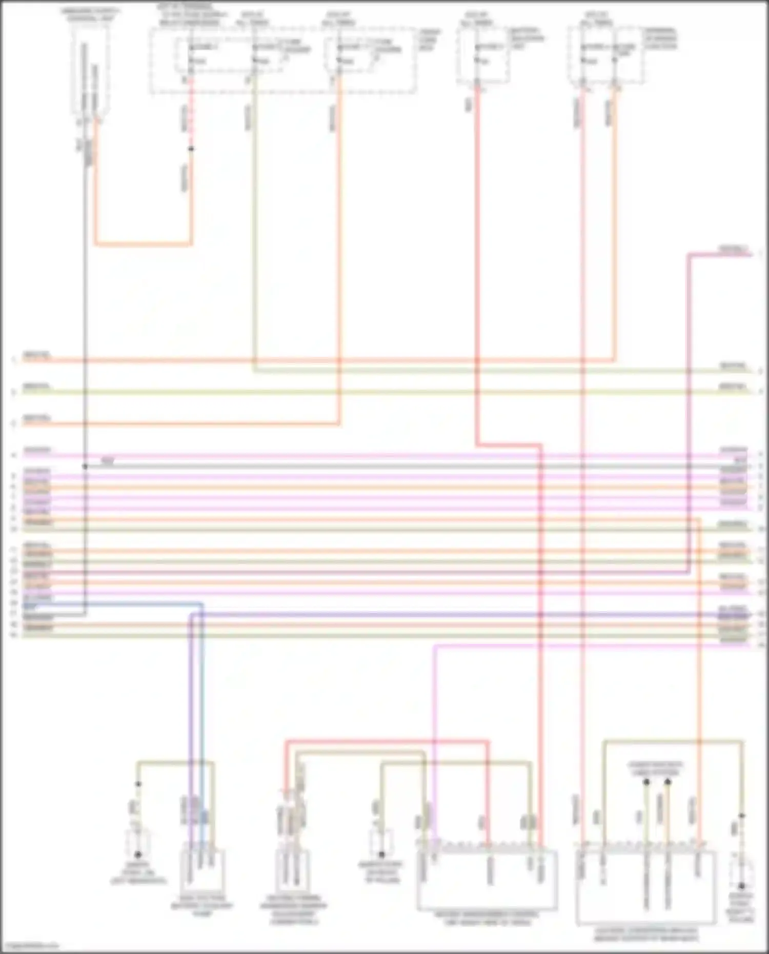 Cayenne Coupe Porsche III (2019-2023): Wiring diagram engine performance 4.0l turbo hybrid, hybrid system circuit (4 of 5)