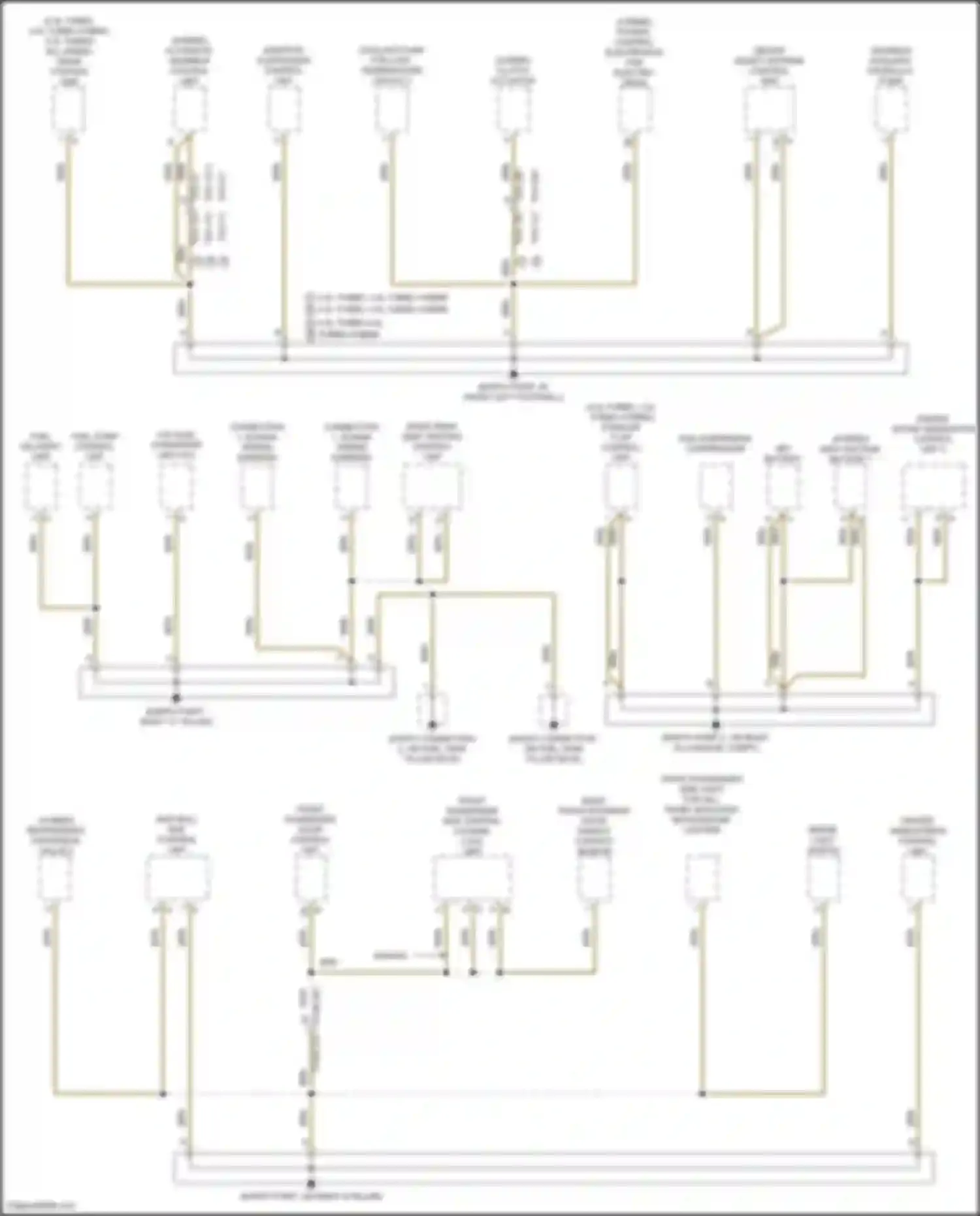 Cayenne Coupe Porsche III (2019-2023): Ground distribution circuit (3 of 6)