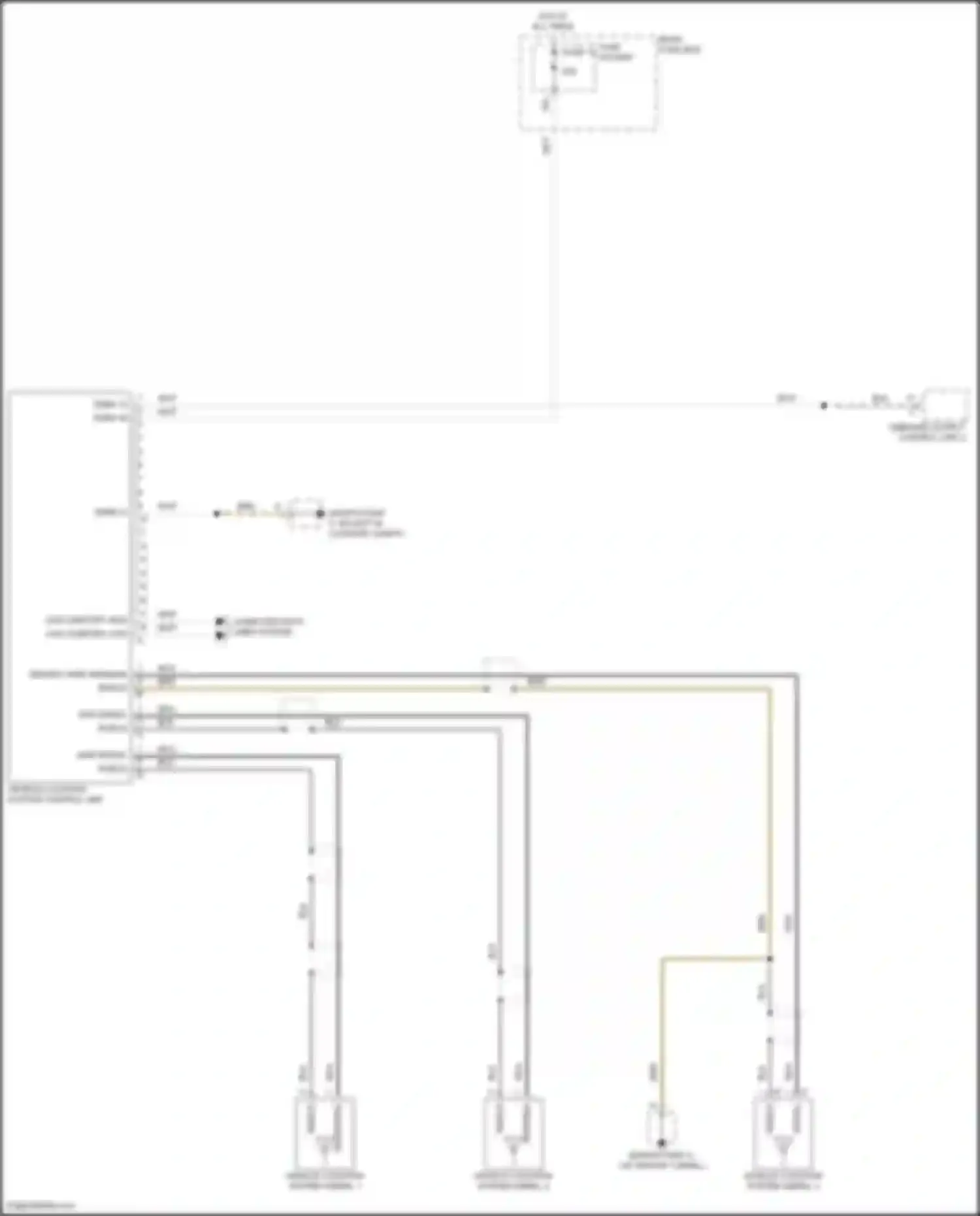 Cayenne Coupe Porsche III (2019-2023): Vehicle positioning system circuit