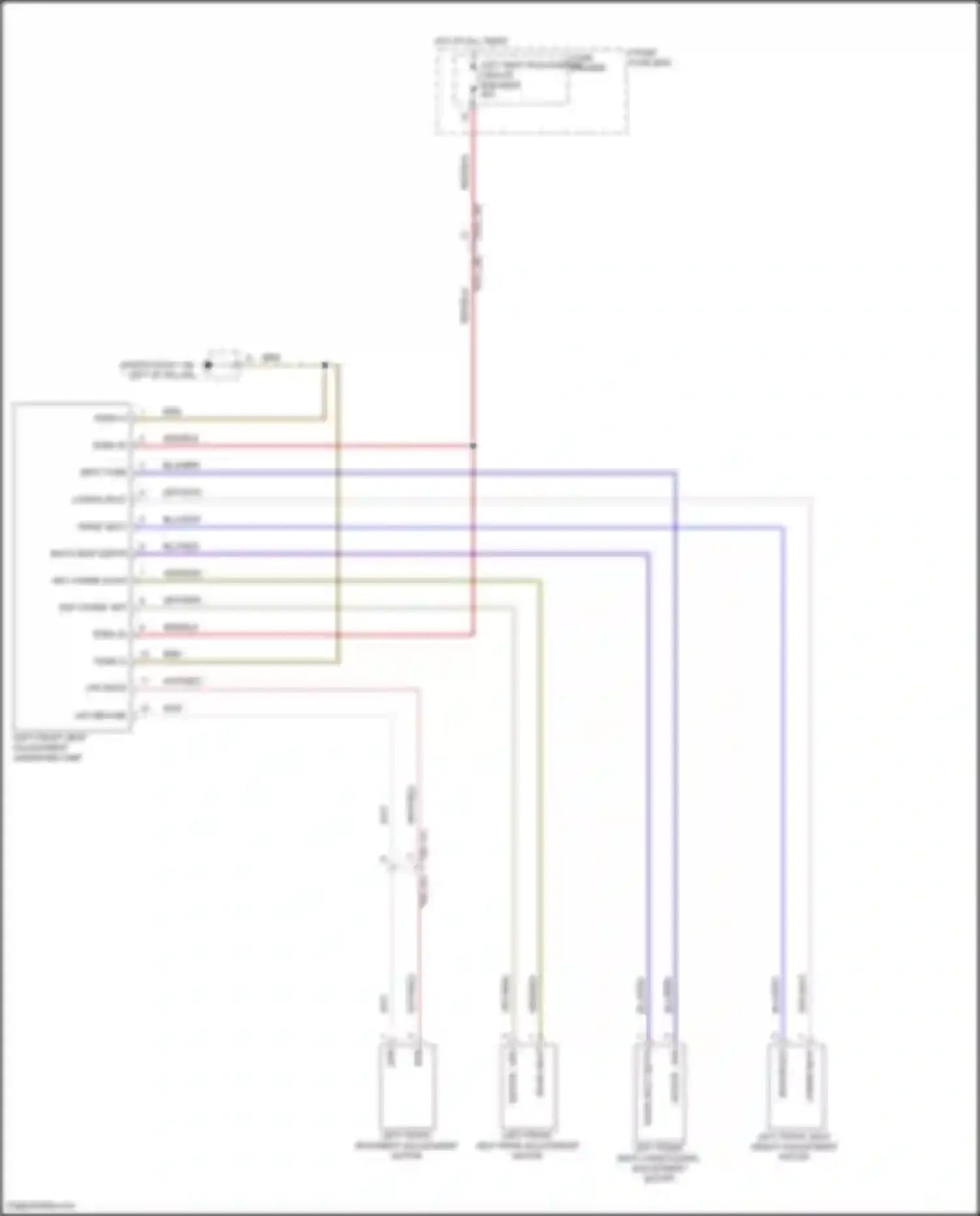 Cayenne Coupe Porsche III (2019-2023): Driver power seat circuit