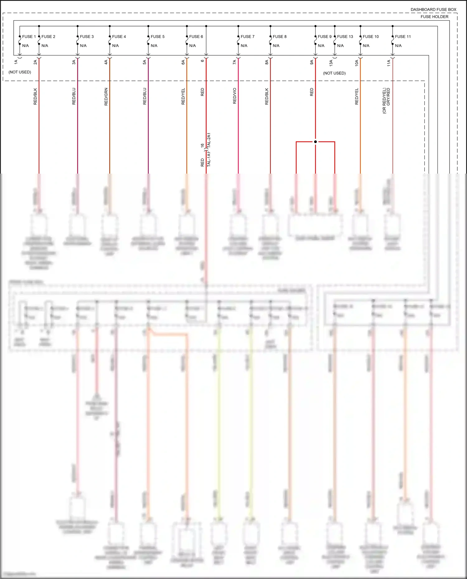Porsche Cayenne Coupe III (2019-2023) dash panel insert wiring diagram  (13 of 13)