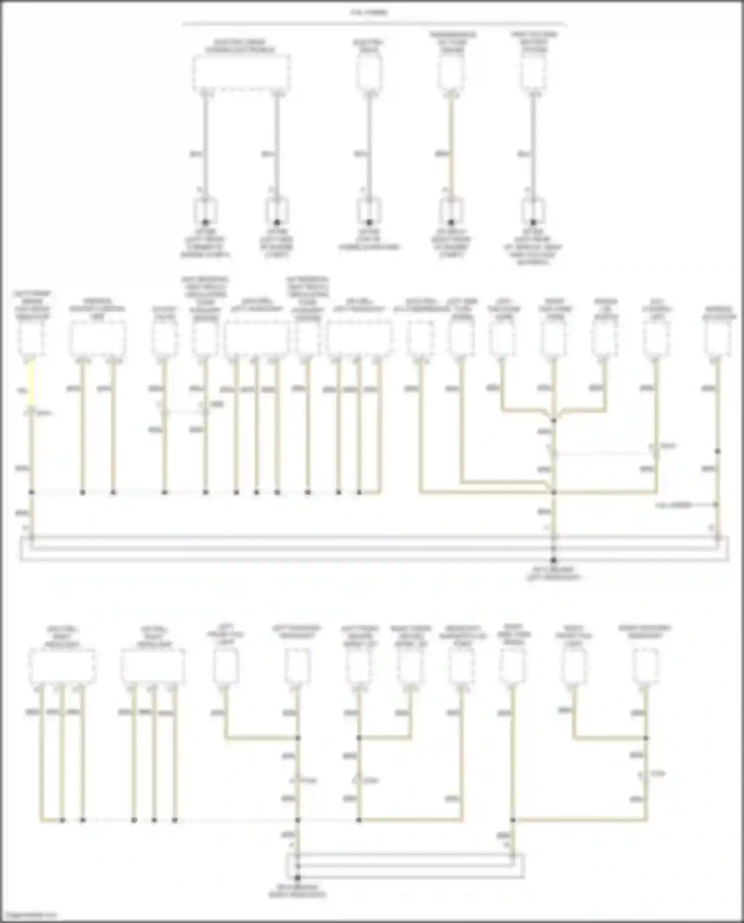 Cayenne GTS Porsche II (2010-2014): Ground distribution circuit (1 of 6)