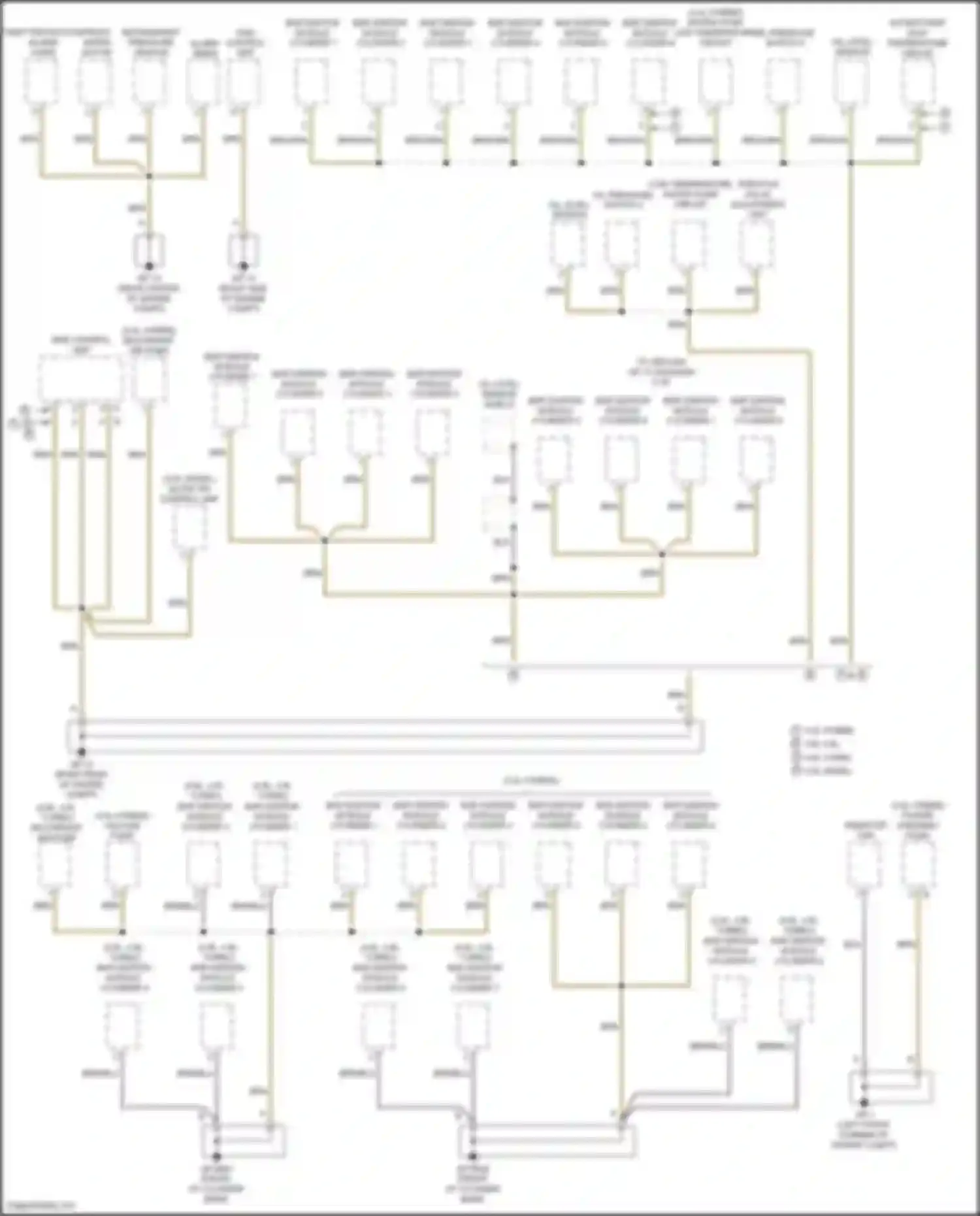 Cayenne GTS Porsche II (2010-2014): Ground distribution circuit (2 of 6)