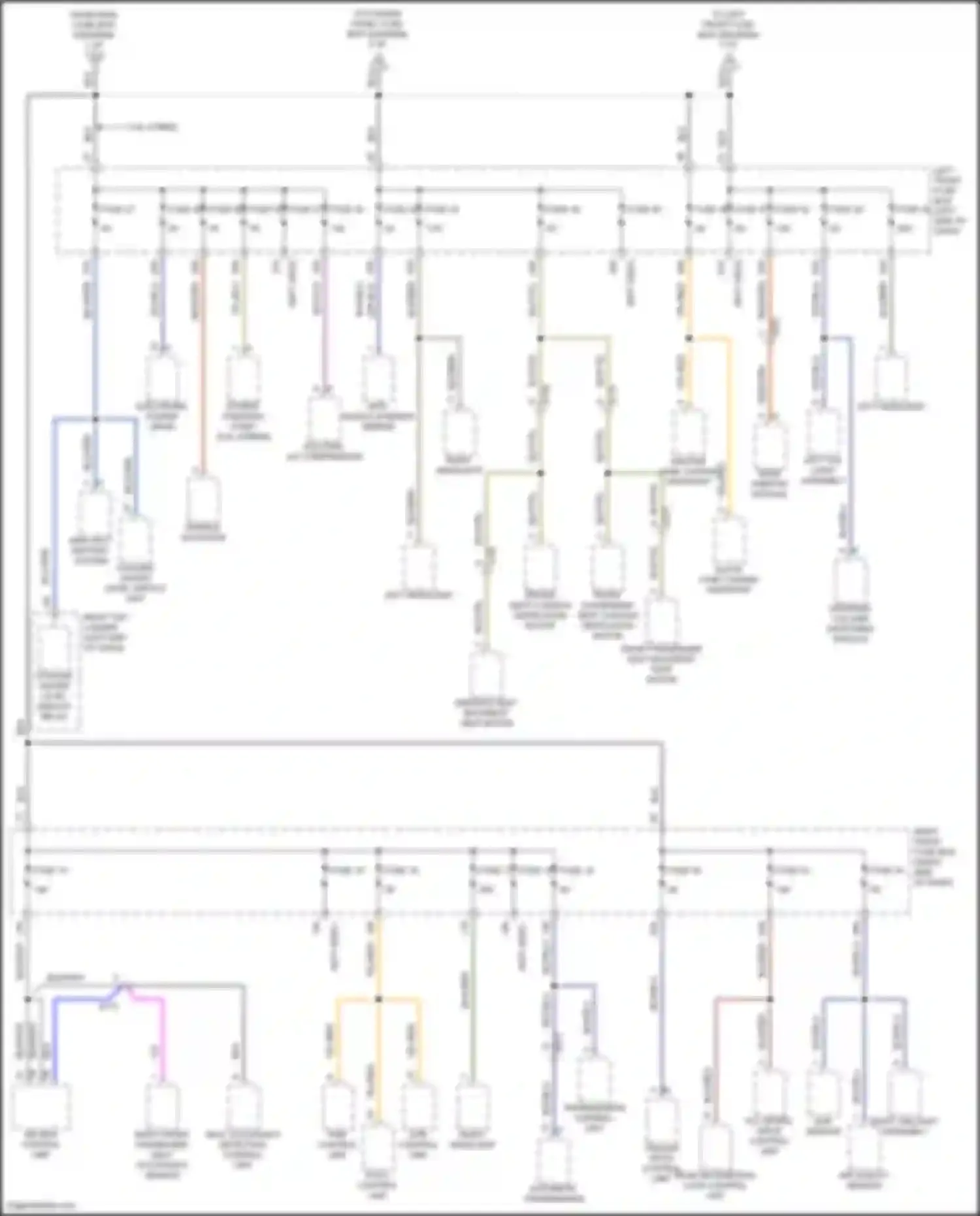 Cayenne GTS Porsche II (2010-2014): Power distribution circuit (6 of 8)