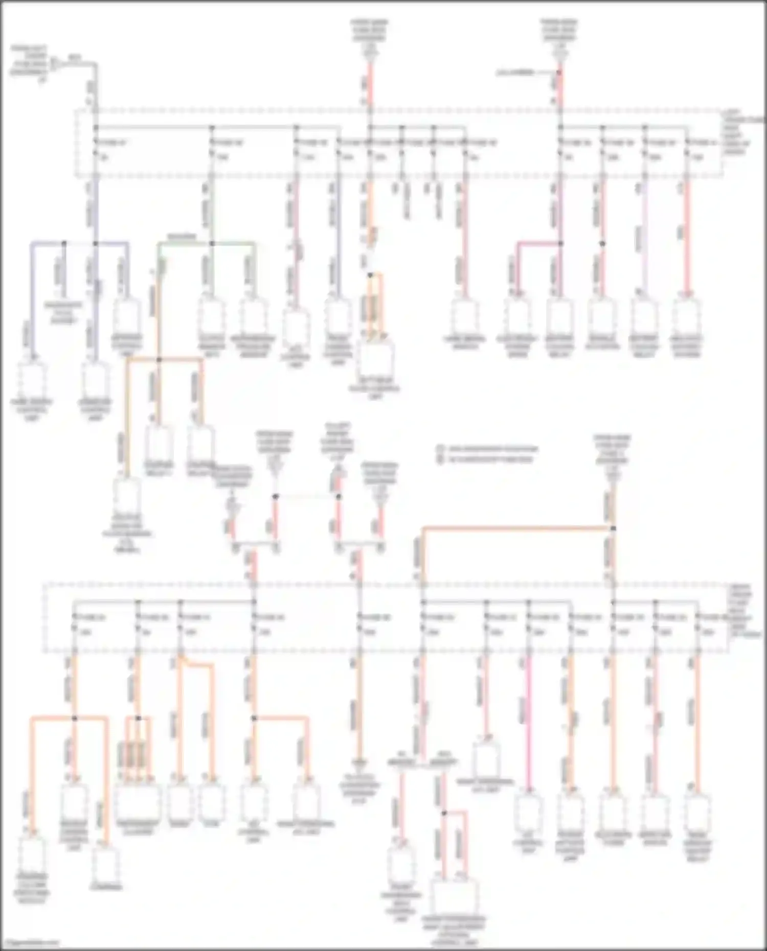 Cayenne GTS Porsche II (2010-2014): Power distribution circuit (7 of 8)
