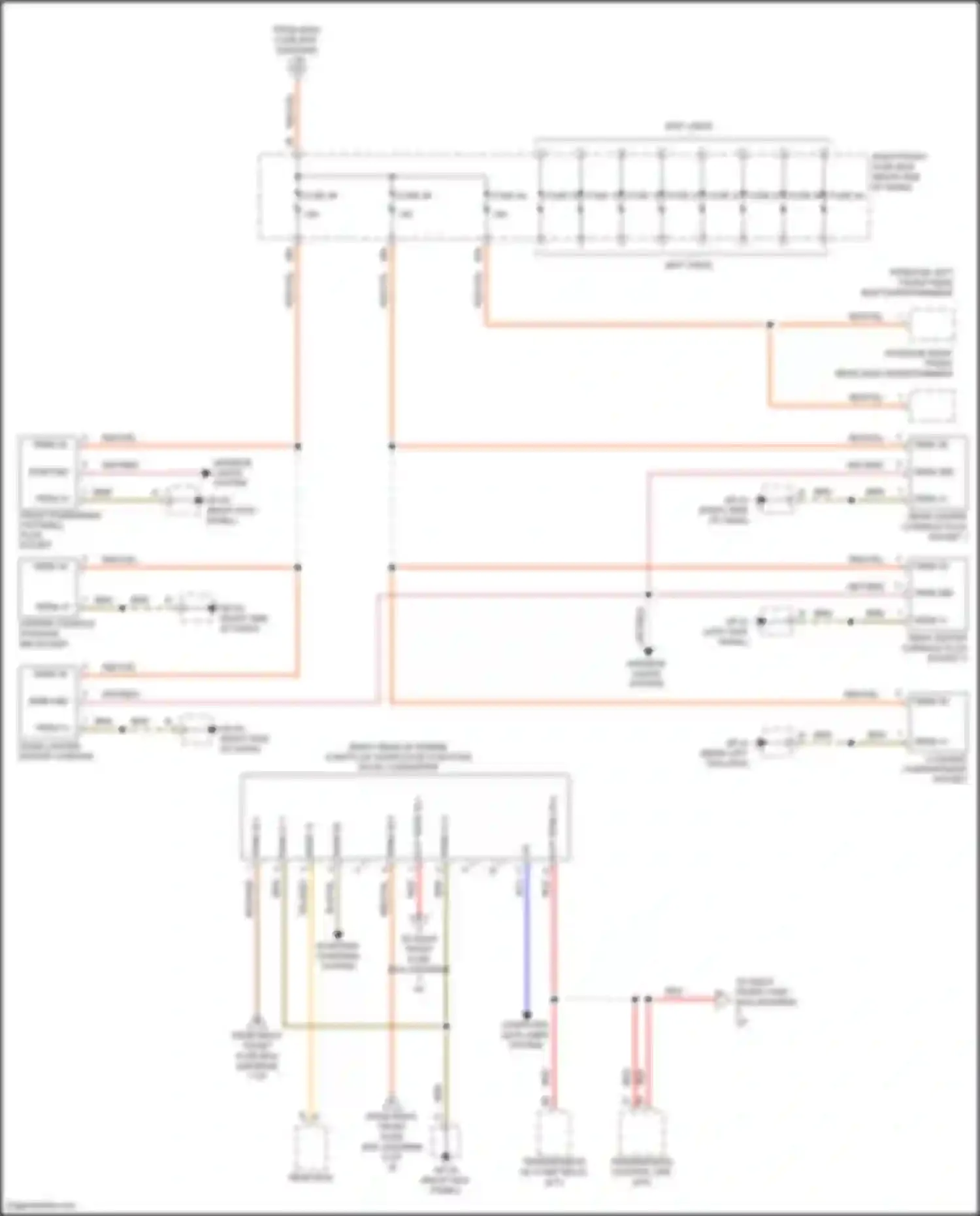 Cayenne GTS Porsche II (2010-2014): Power distribution circuit (8 of 8)