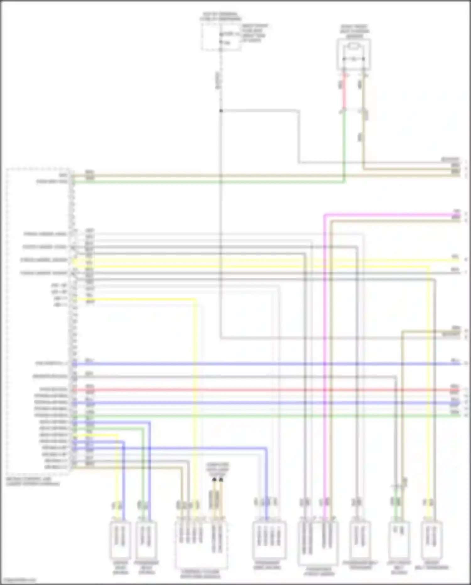 Cayenne GTS Porsche II (2010-2014): Supplemental restraints circuit (1 of 3)