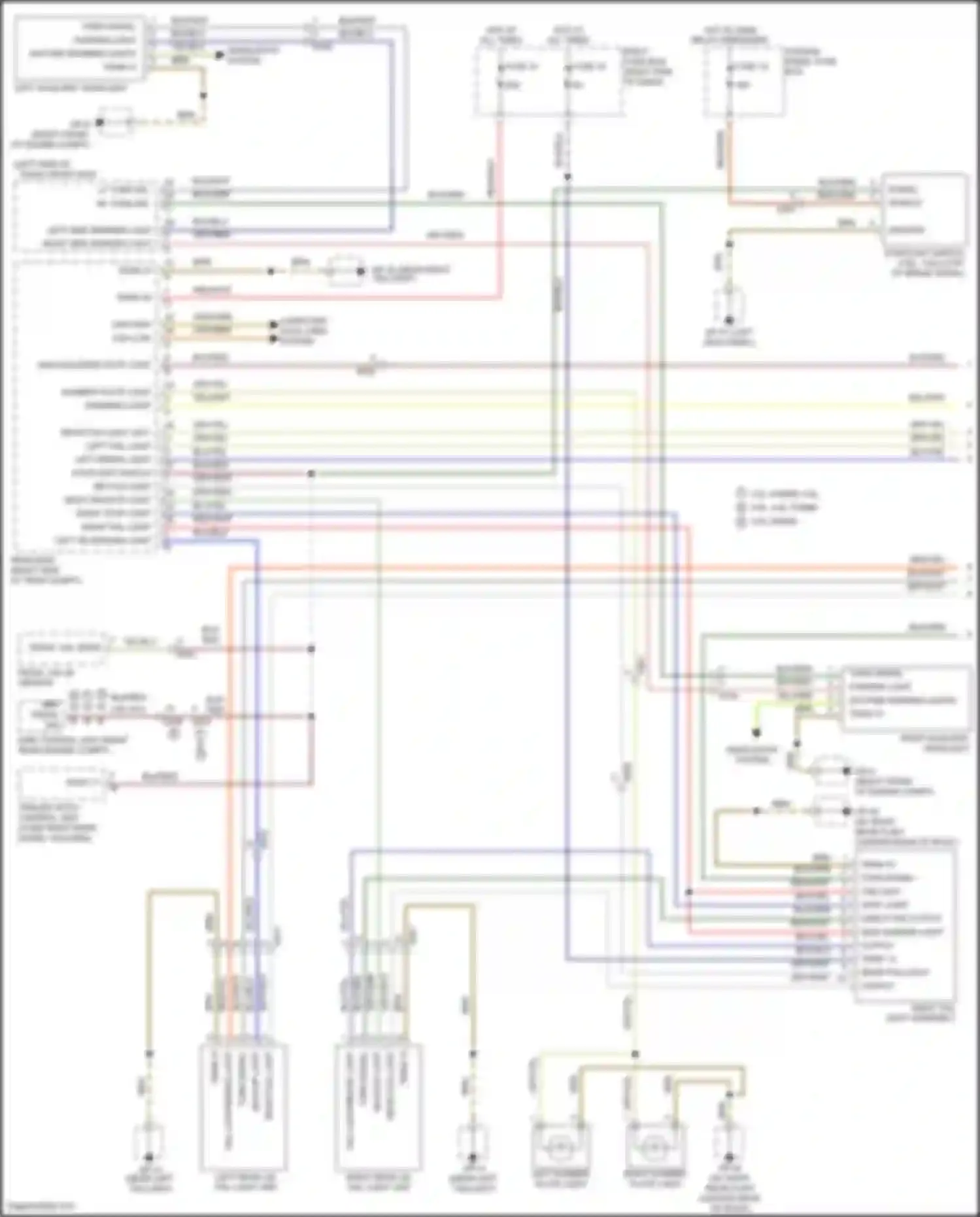 Wiring diagram 3.0l hybrid 3.6l, 4.8l, 4.8l turbo 3.0l diesel for Porsche Cayenne GTS II (2010-2014) (1 of 2)