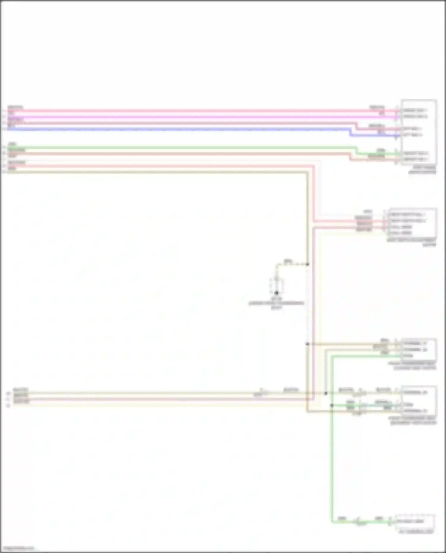 Wiring diagram angle adj 1 for Porsche Cayenne GTS II (2010-2014)