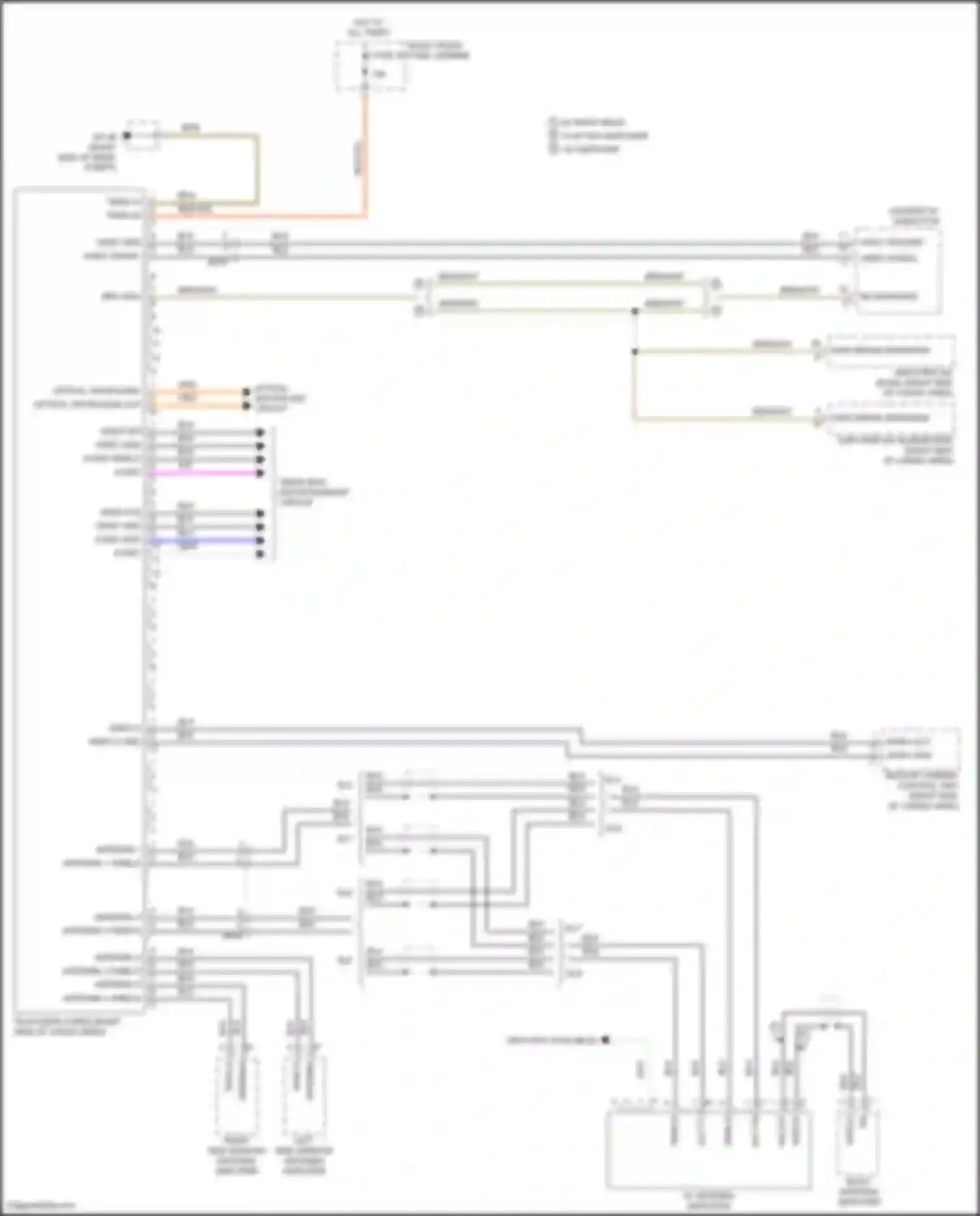 Wiring diagram optical waveguide out for Porsche Cayenne GTS II (2010-2014)