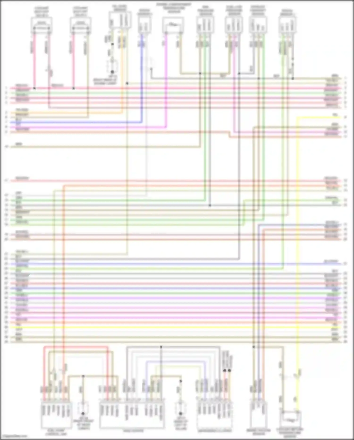 Wiring diagram brake vacuum sensor for Porsche Cayenne GTS II (2010-2014) (2 of 4)