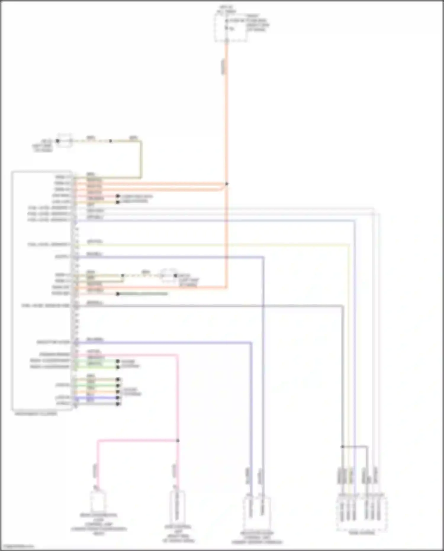 Wiring diagram computer data lines system for Porsche Cayenne GTS II (2010-2014) (34 of 67)